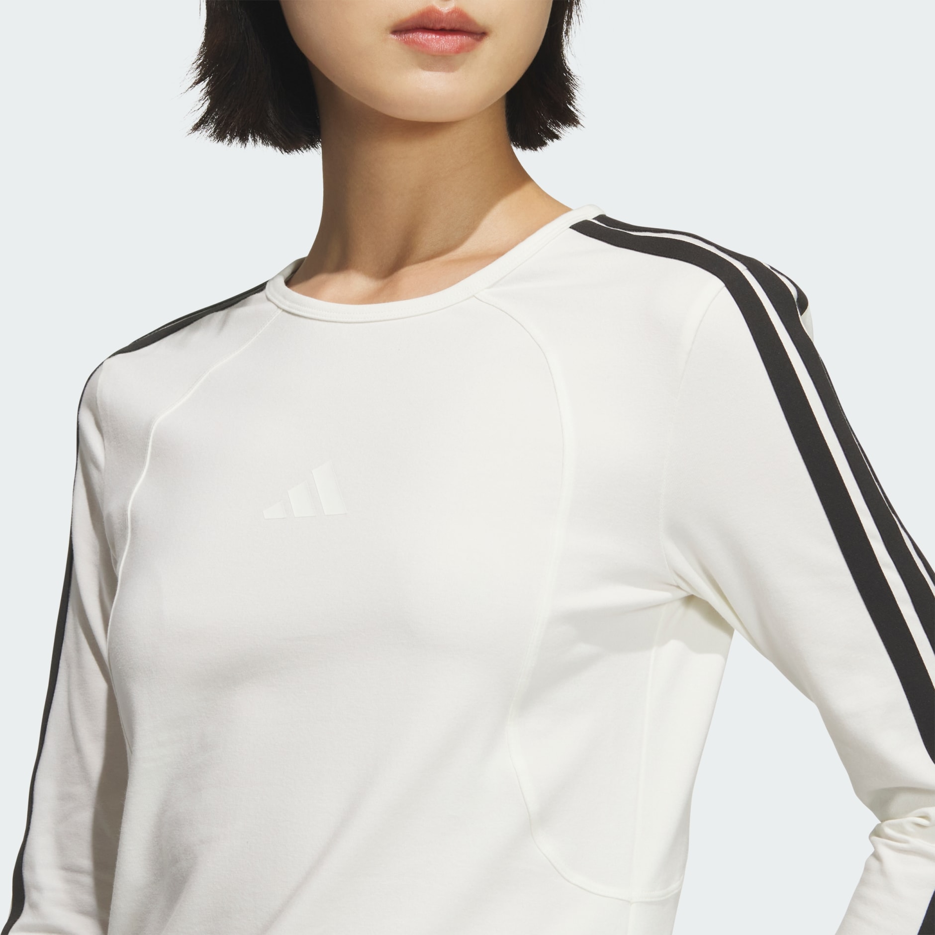 Women 3 Stripe Long Sleeve Tee