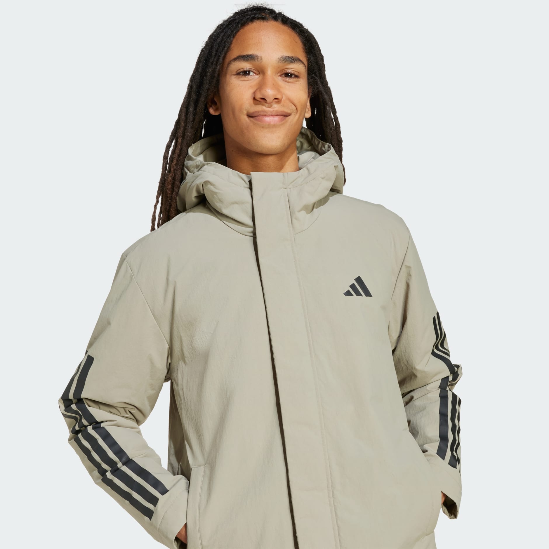 Climawarm 3-Stripes Insulated Hooded Jacket
