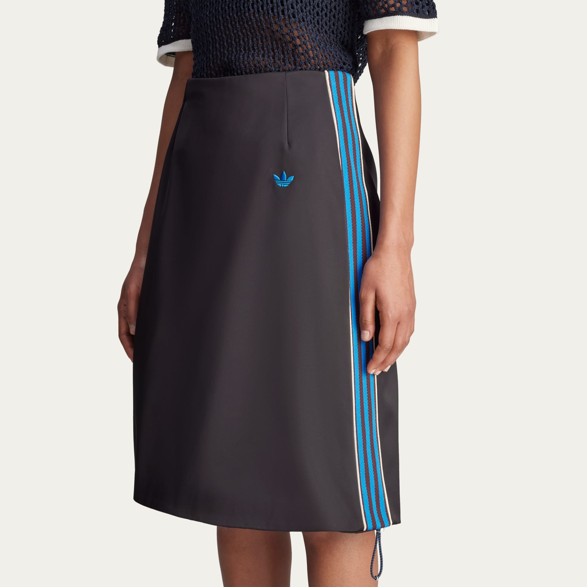 スカート adidas x Wales Bonner Satin Skirt Wales Bonner Satin Skirt - Black | adidas Hong Kong