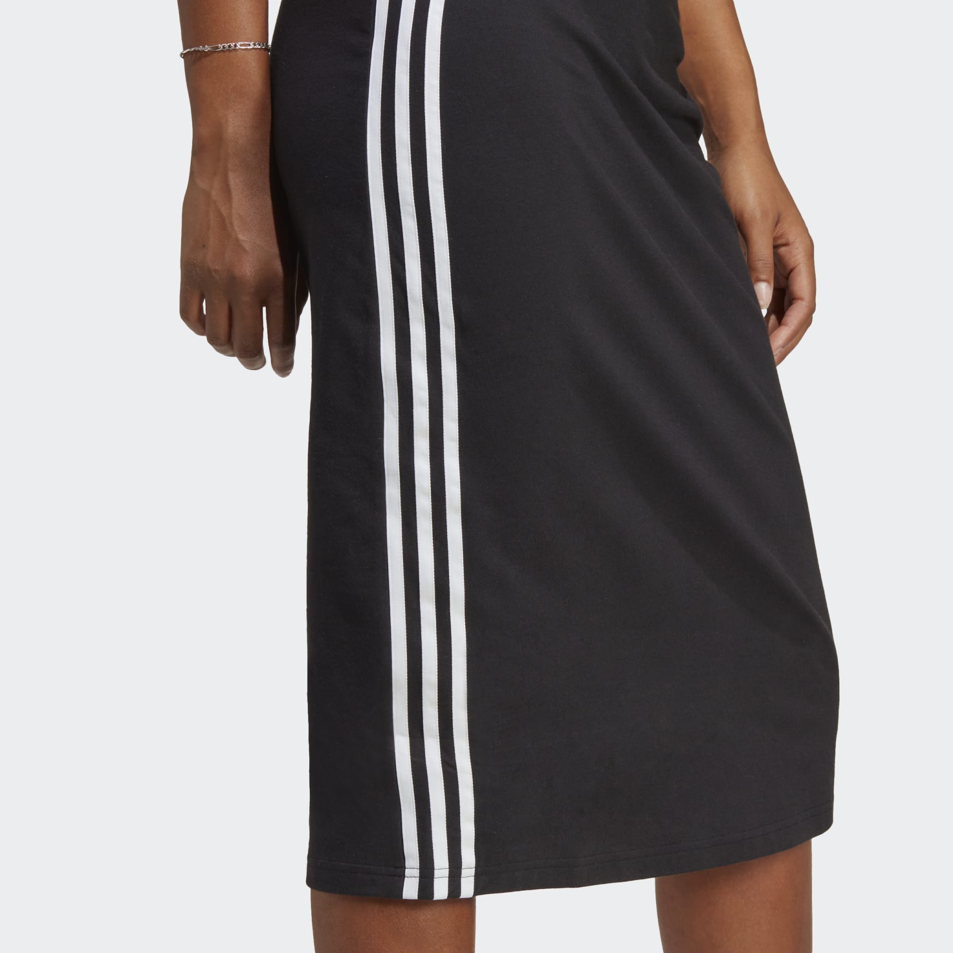 adidas Adicolor Classics 3-Stripes Long Tank Dress - Black | adidas UAE