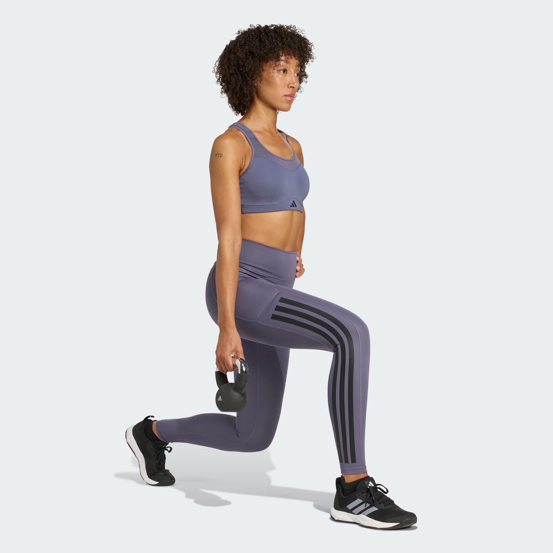 بنطال ضيق Optim&eacute; 3-Stripes Full Length