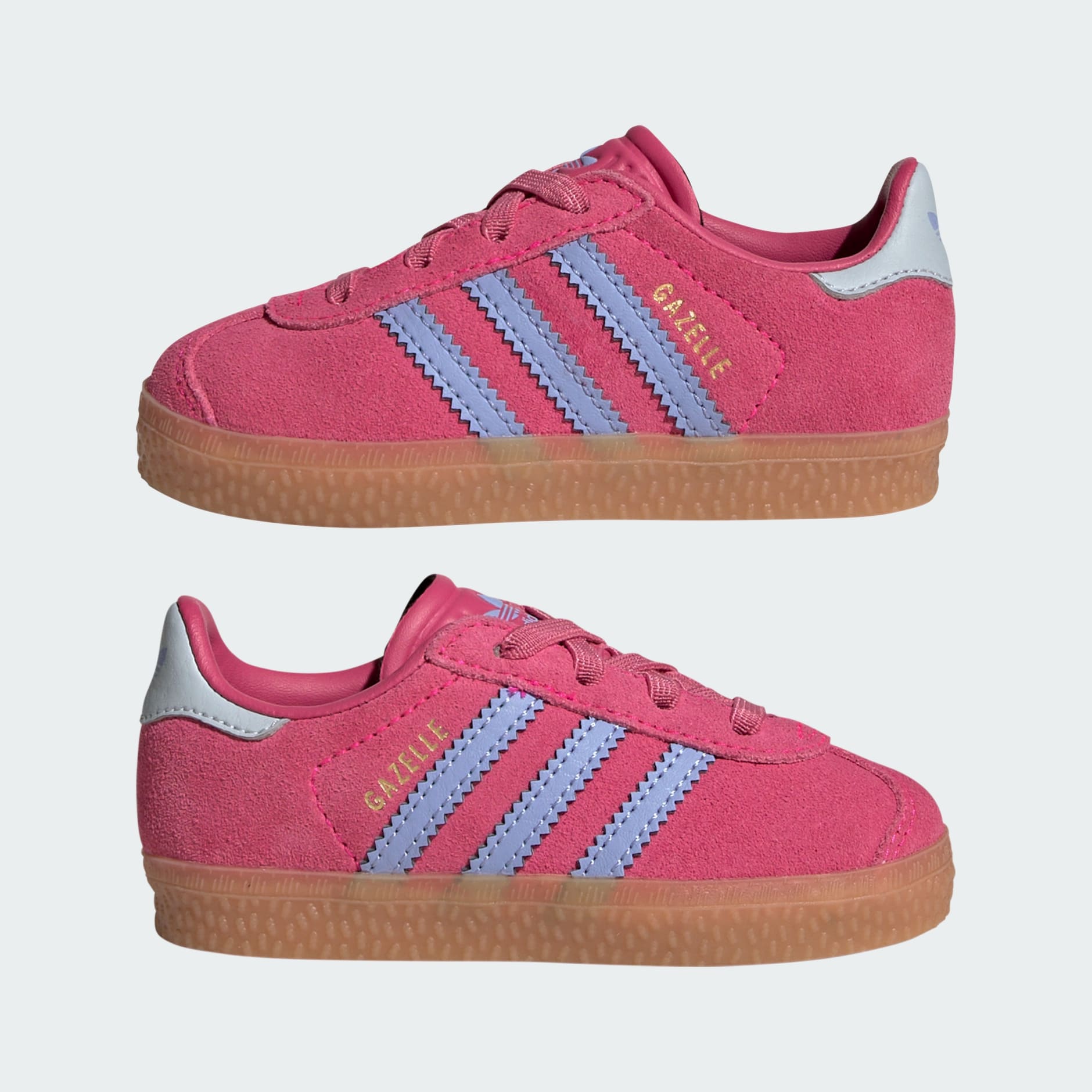 Pantofi cu șireturi elastice Gazelle pentru copii