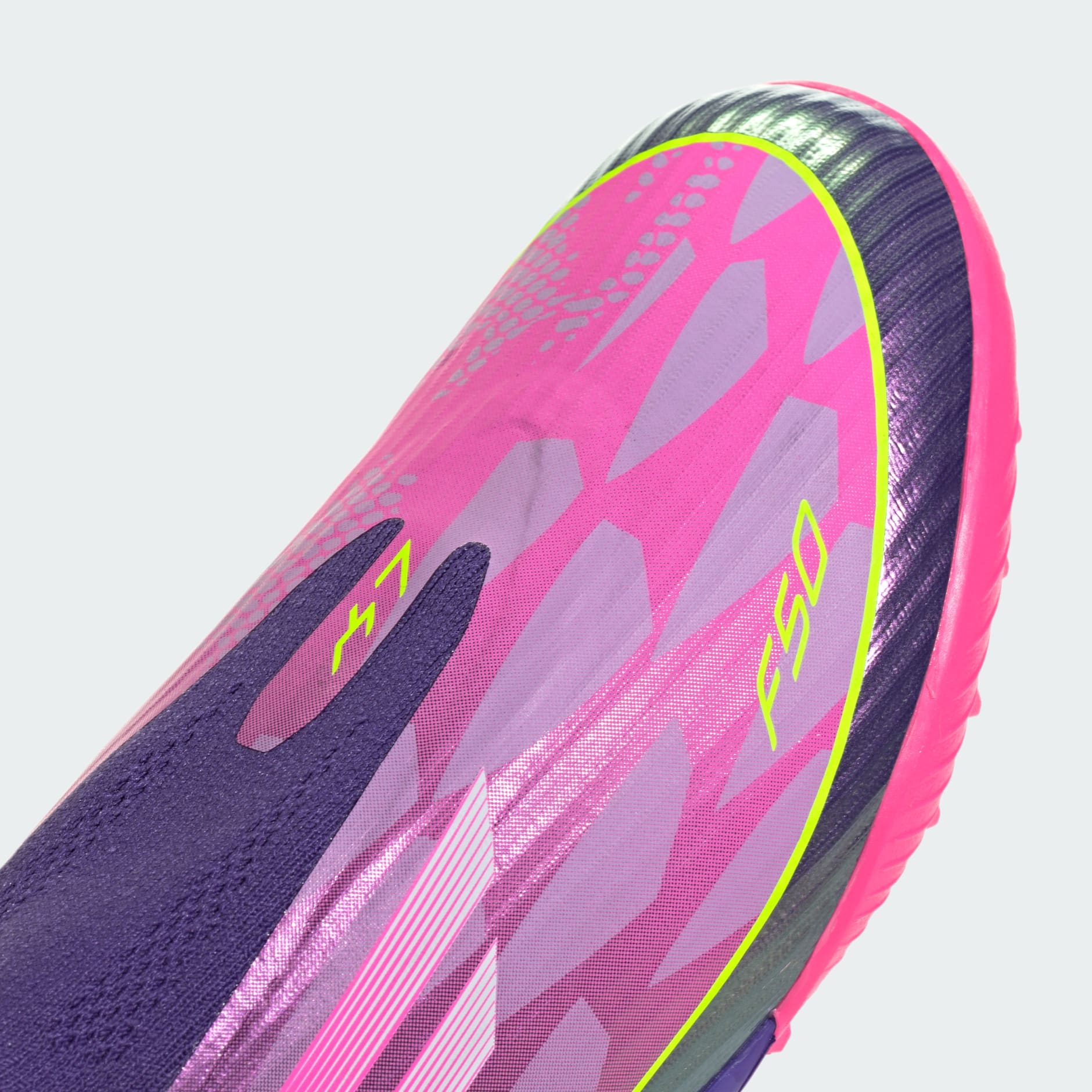 Ghete de fotbal pentru copii F50 LEAGUE fără șireturi pentru teren artificial