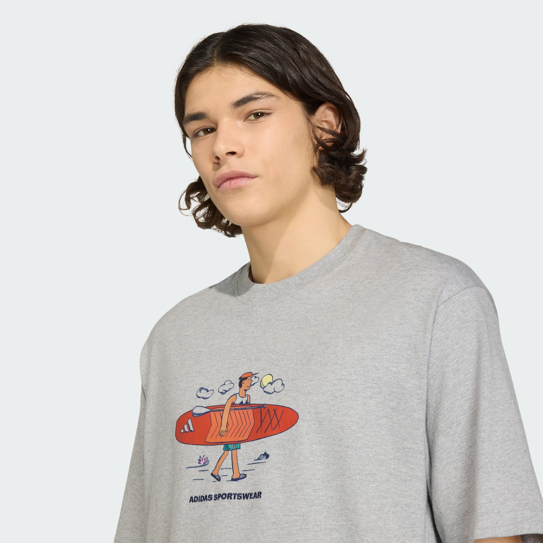 DOODLE STAND-UP PADDLE GRAPHIC T-SHIRT