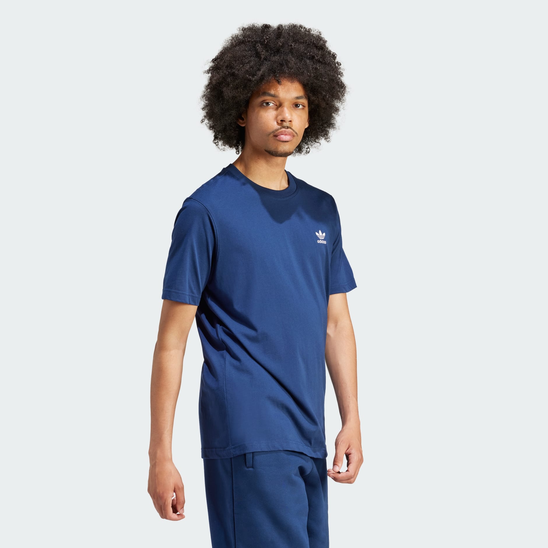 adidas Trefoil Essentials Tee - Blue | adidas UAE