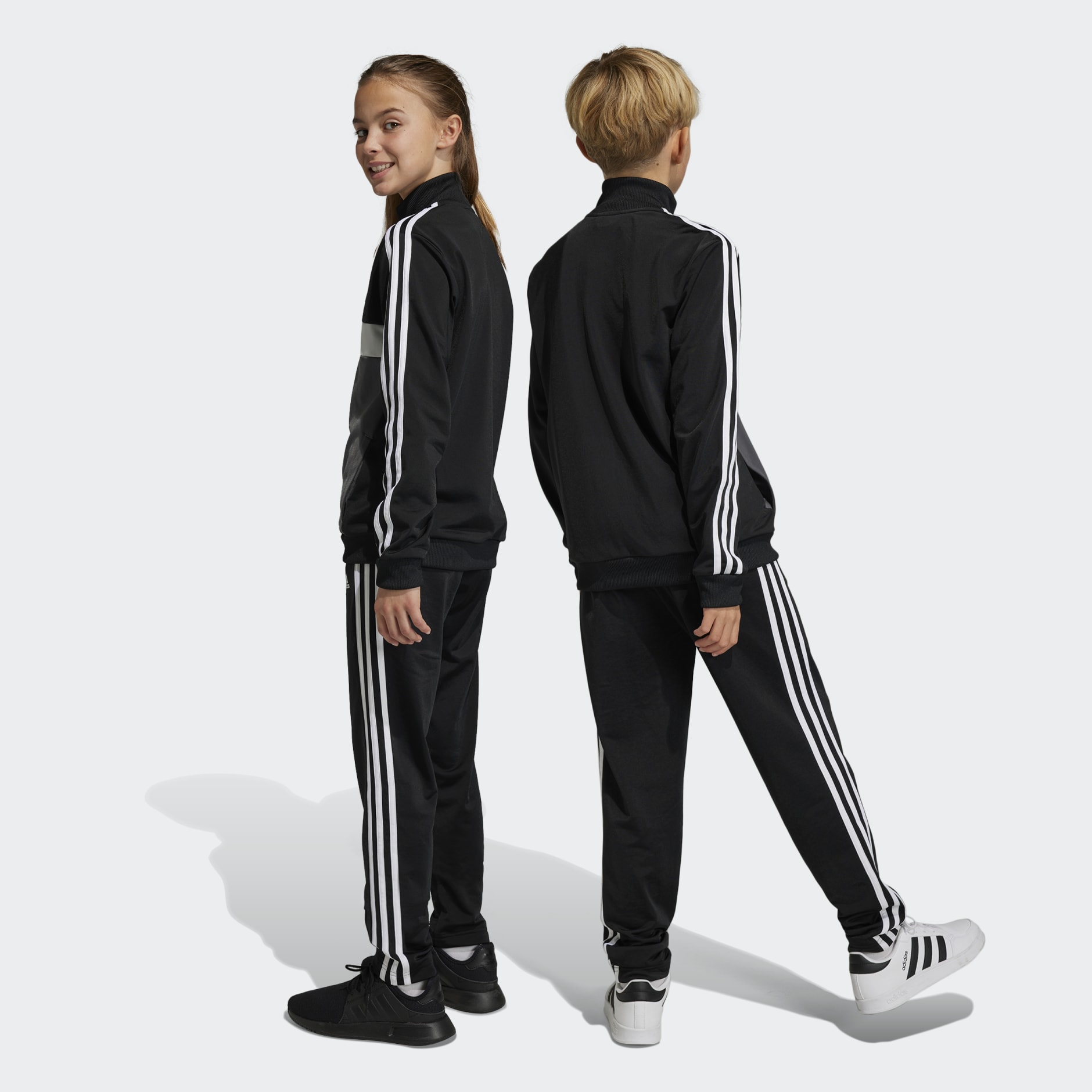 adidas Essentials 3-Stripes Tiberio Track Suit - Black | adidas KW