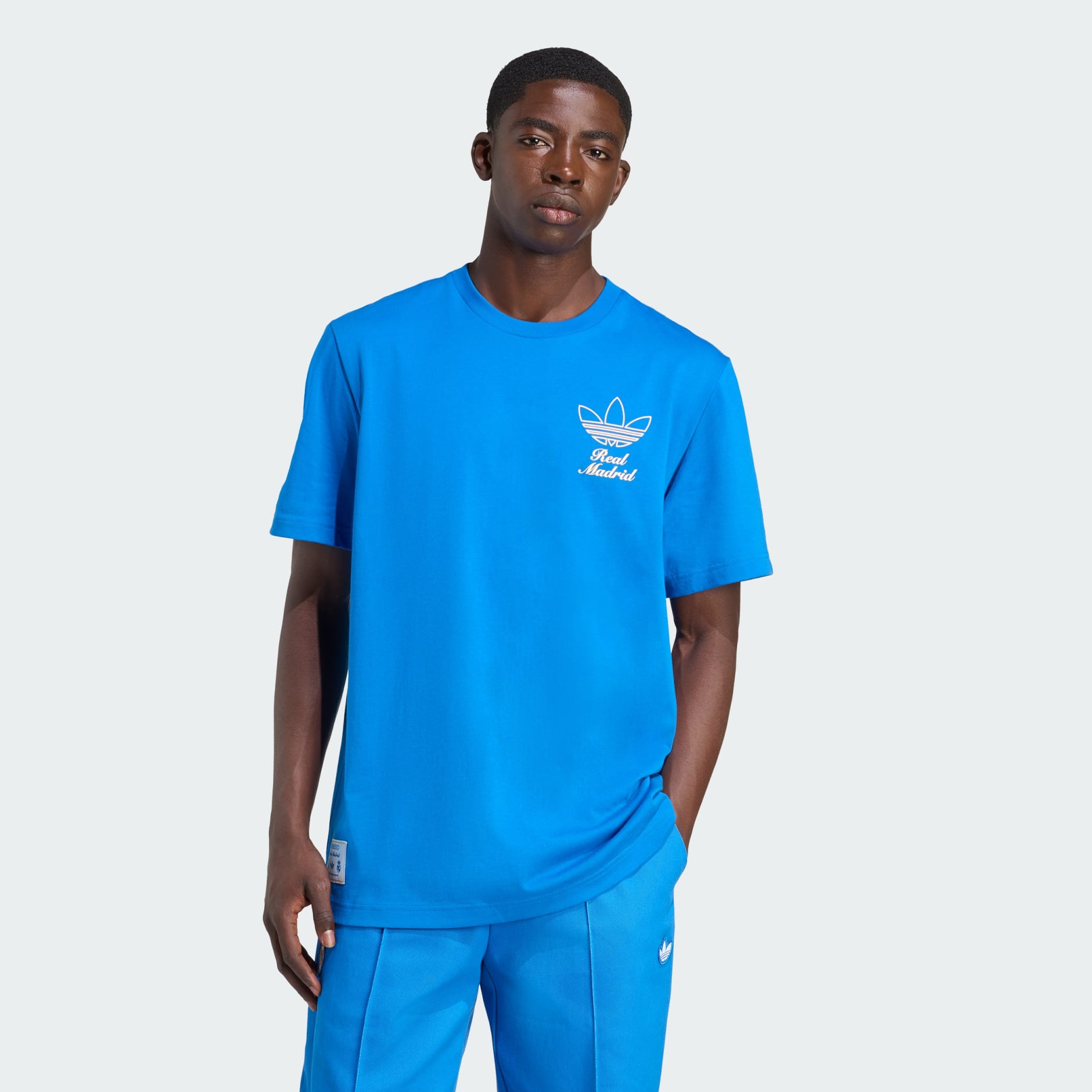 Clothing - Real Madrid Terrace Icons Graphic Tee - Blue | adidas