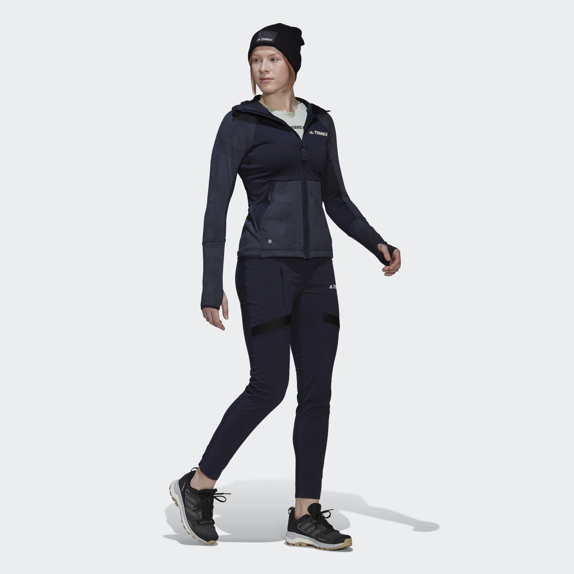 جاكيت Terrex Tech Flooce Hooded Hiking Fleece