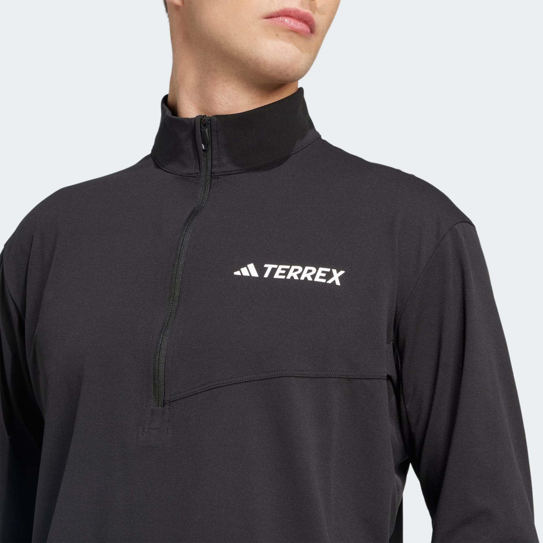 Tricou cu m&acirc;necă lungă Terrex Multi Climacool 1/2 Zip