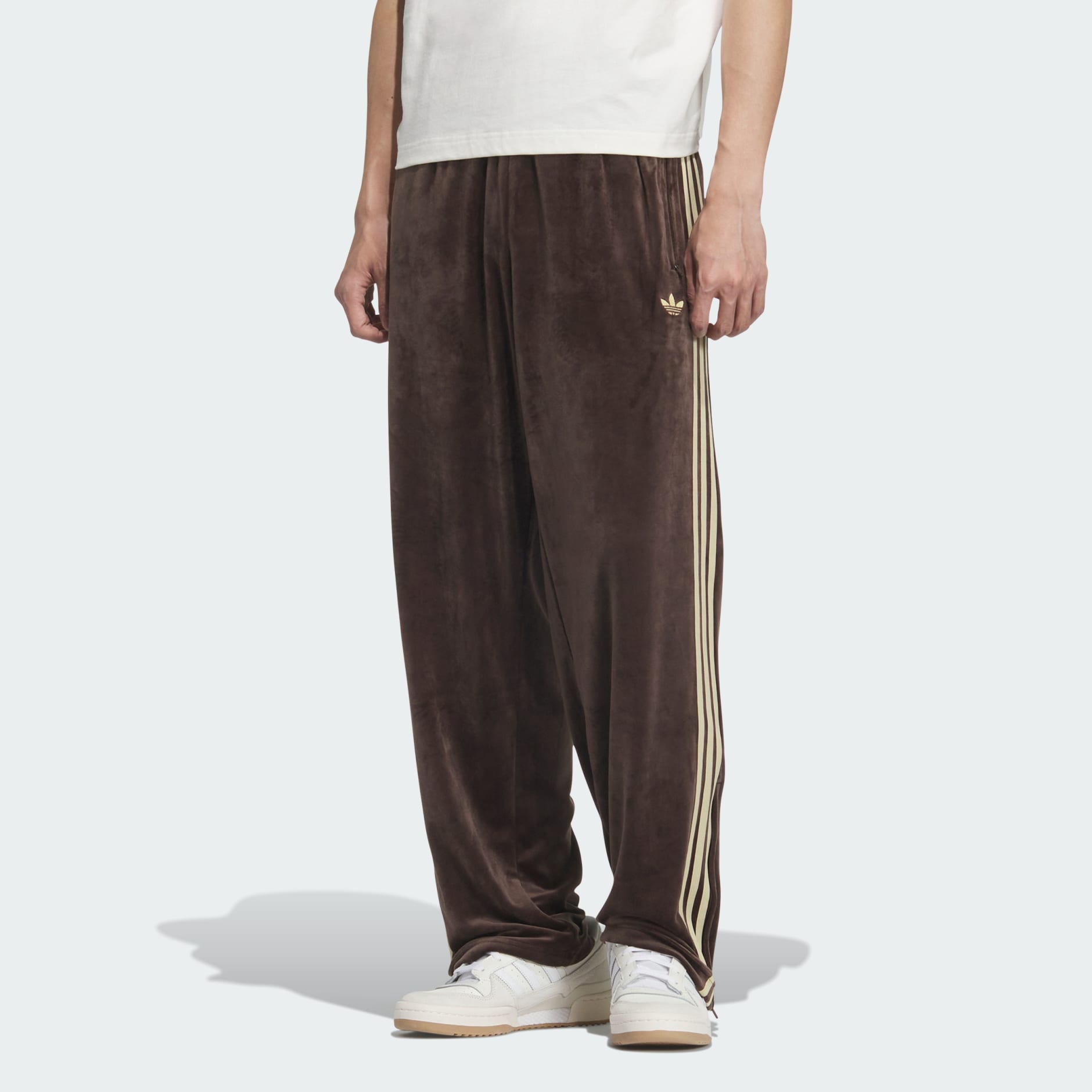 adidas FB TP VELOUR Track Pants - Brown | adidas UAE