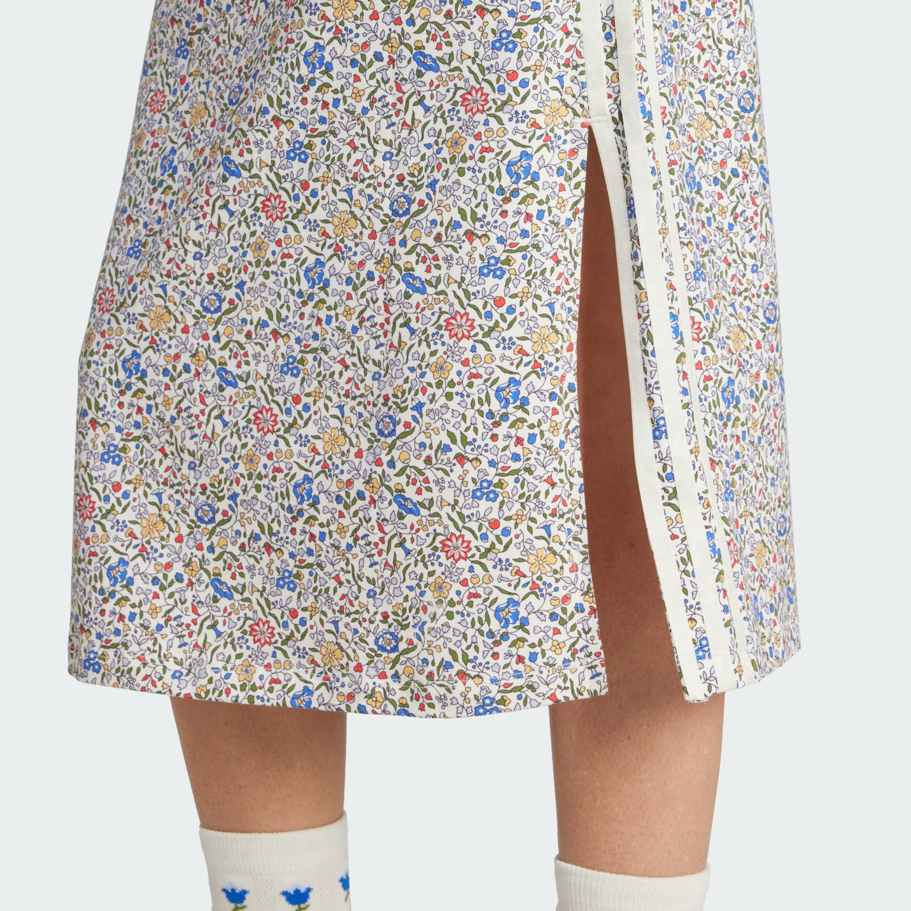 adidas Originals x Liberty London Bodycon 3-Stripes Maxi Dress