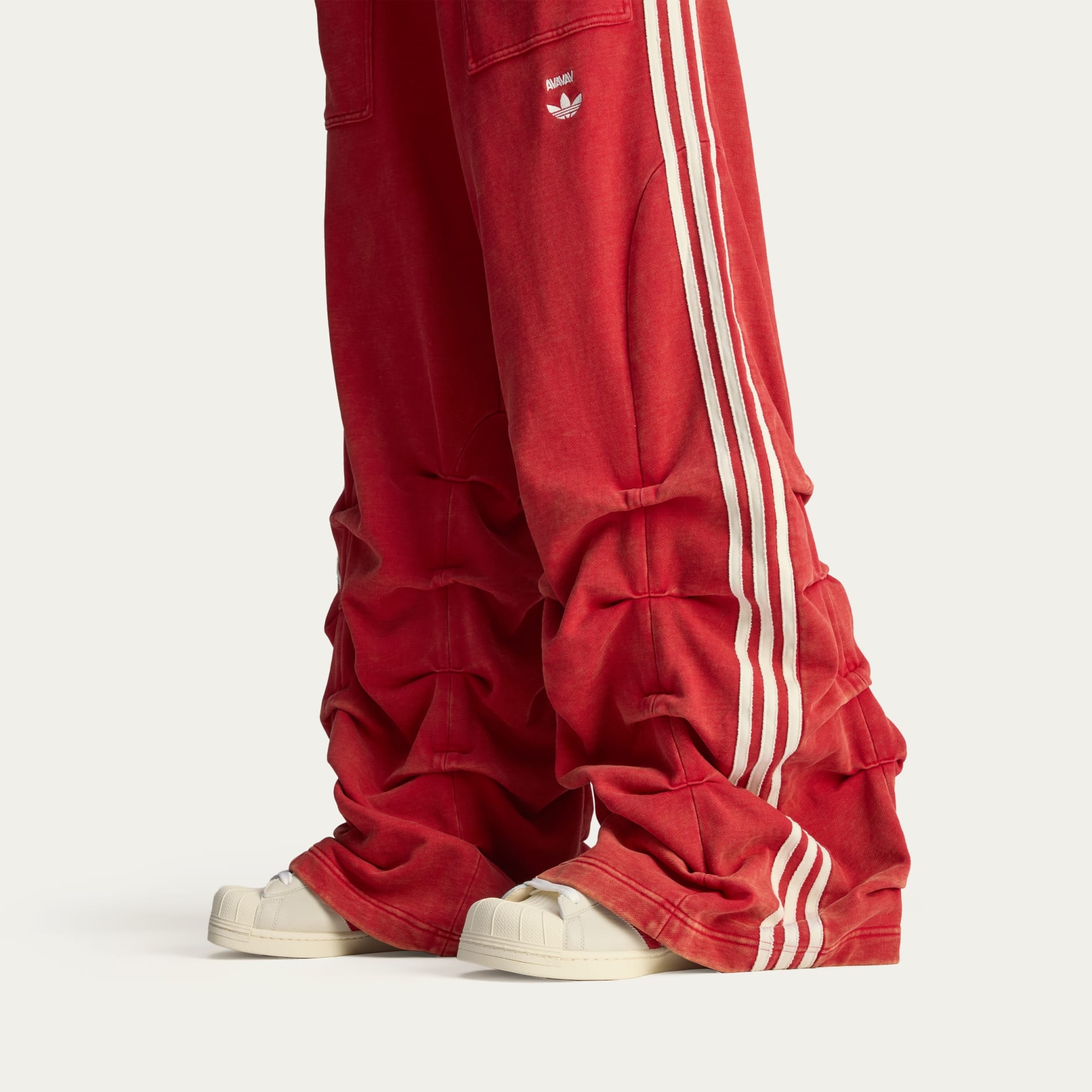 CLOTHING - adidas by Avavav Pleated Track Pants - Red