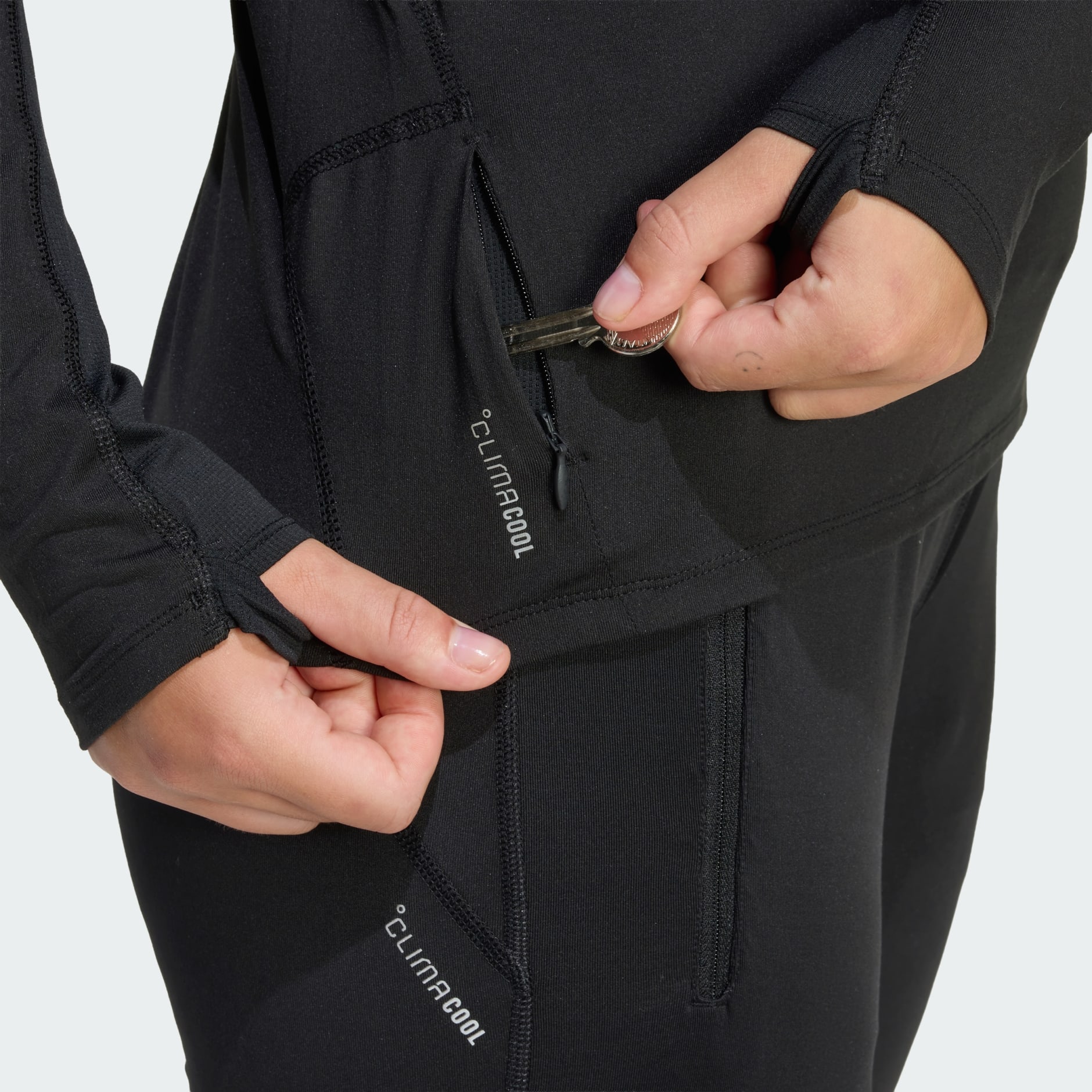 Pulover s patentnim zatvaračem polovicom duljine adi365 Iconic Running