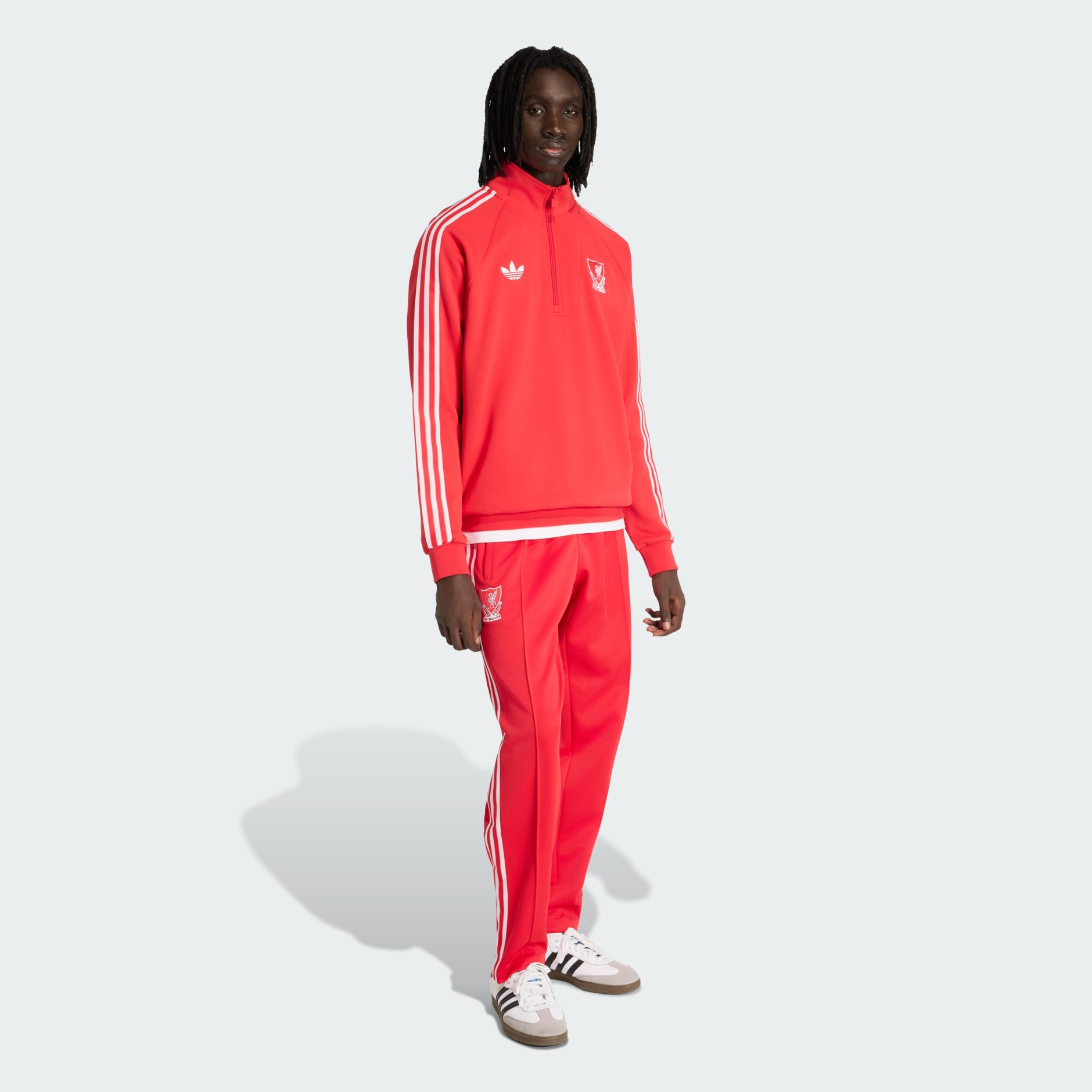 Bluză Cu Fermoar Pe Jumătate FC Liverpool Originals