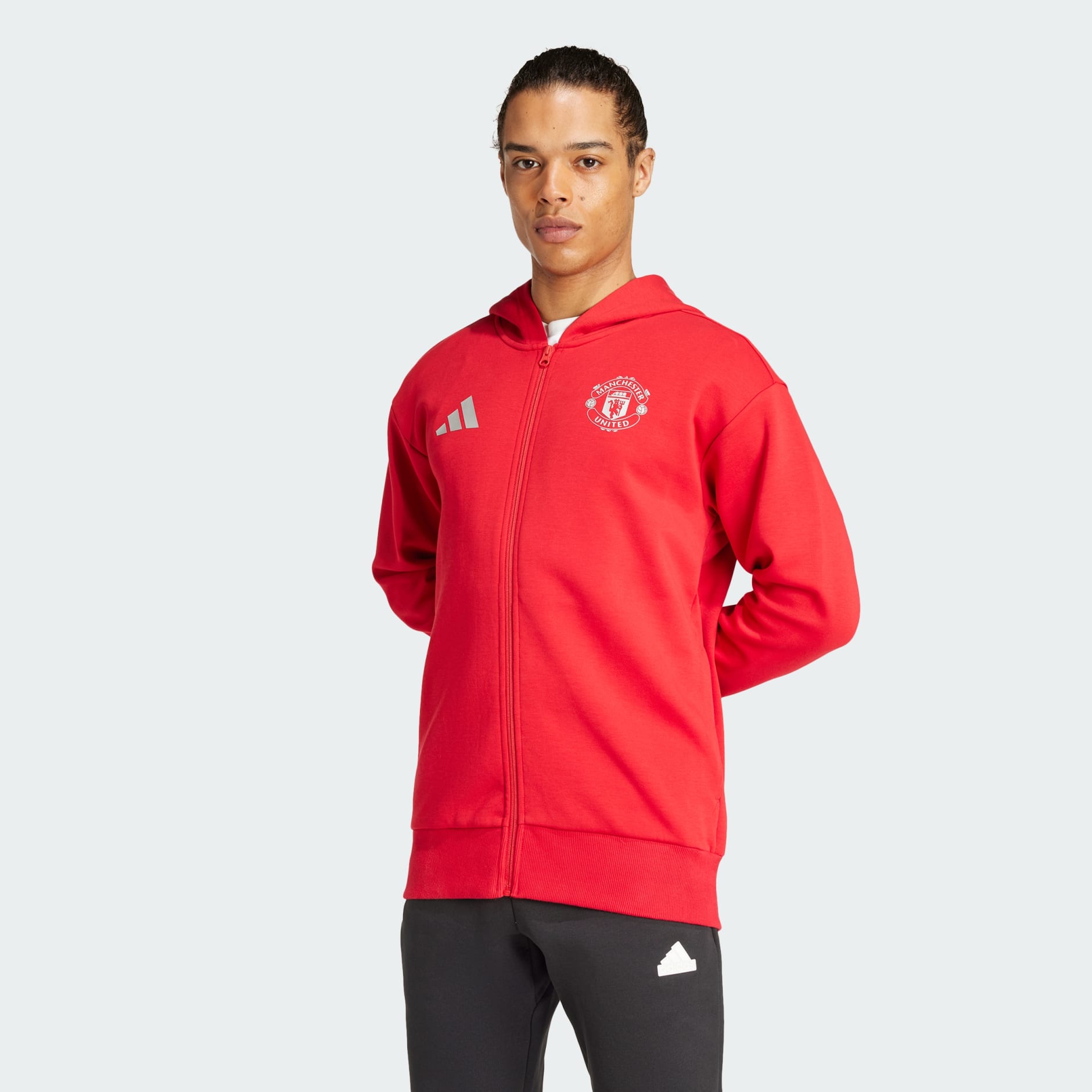 adidas Manchester United Anthem Jacket Red adidas UAE