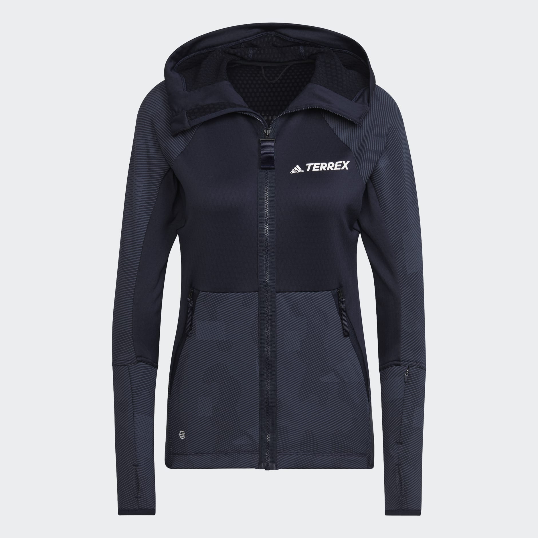 جاكيت Terrex Tech Flooce Hooded Hiking Fleece