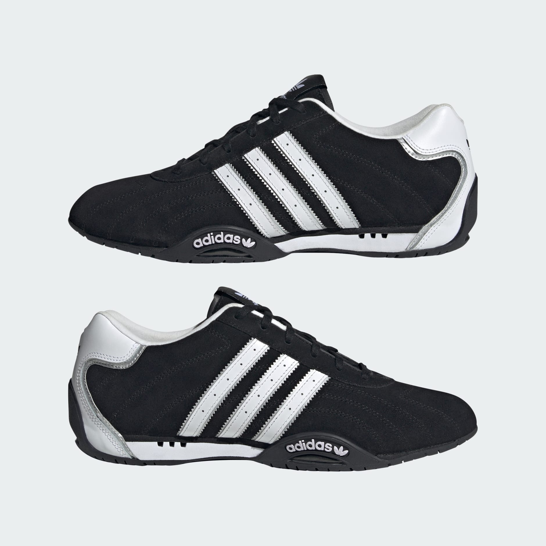 ★人気★【adidas】★ADIRACER LO★22-30cm★スニーカー★ adidas ADIRACER LO W SILVER METALLIC/CORE BLACK/GRAY TWO