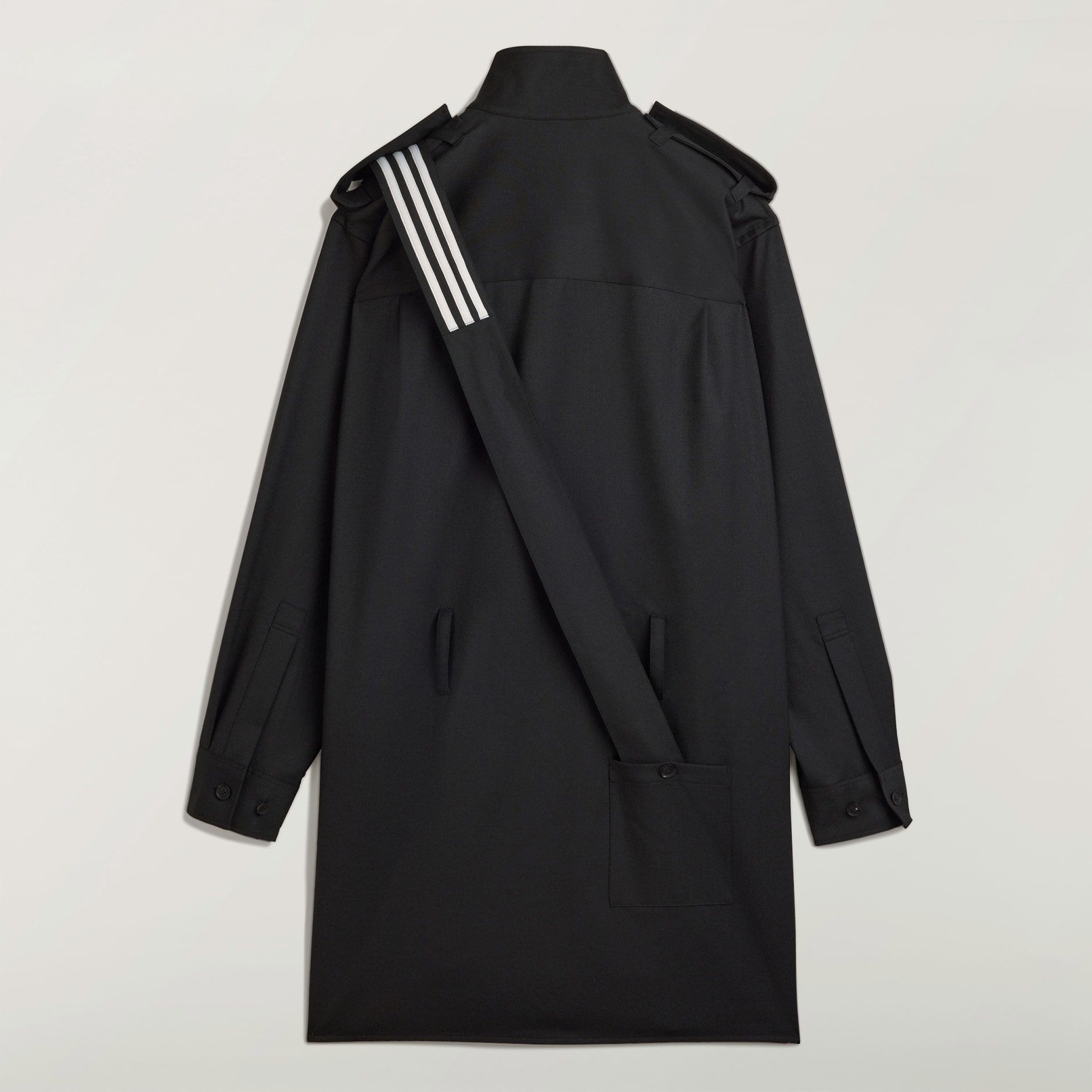 Jachetă tip cămașă Y-3 din l&acirc;nă fină