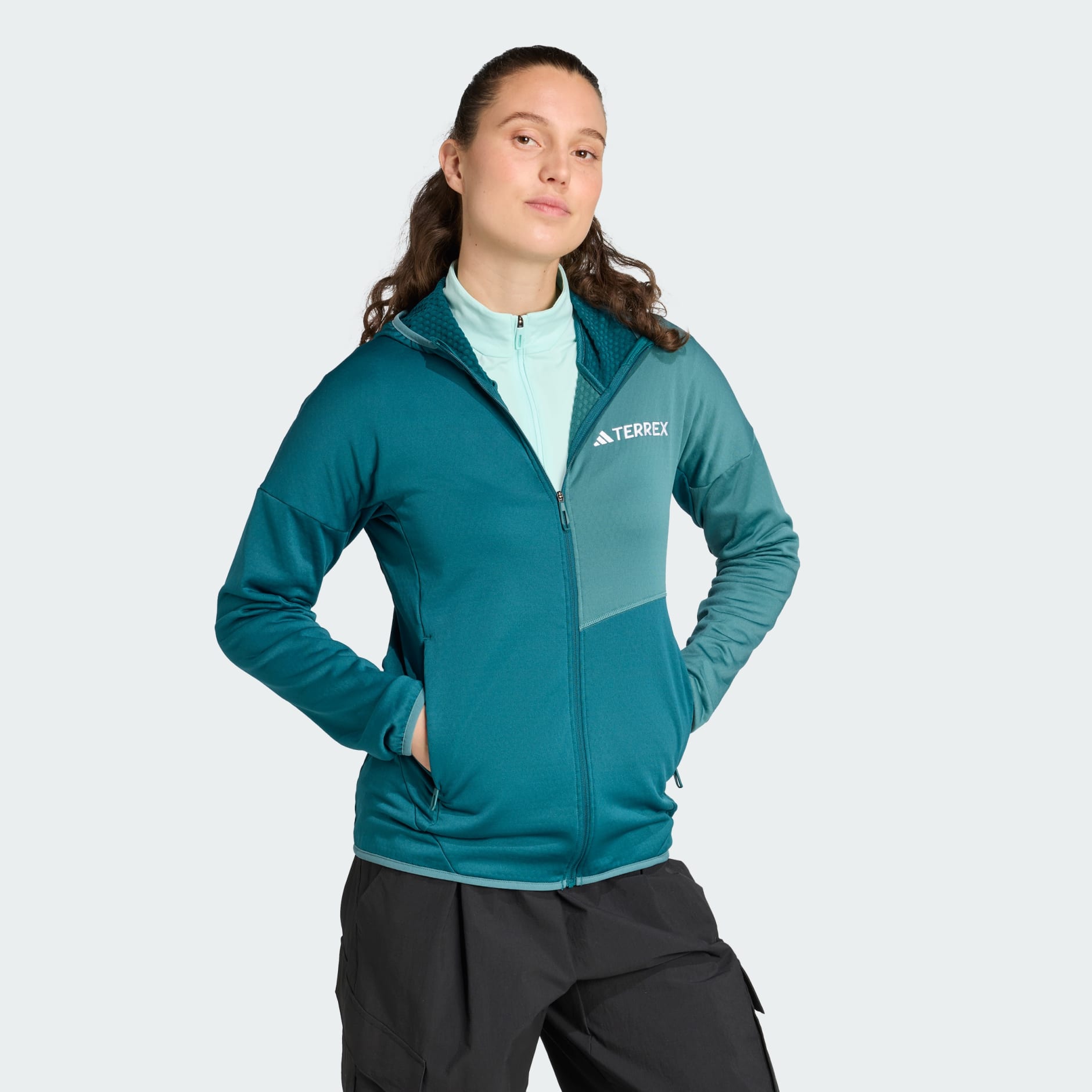 Jachetă cu glugă Terrex Xperior Climawarm Light din fleece