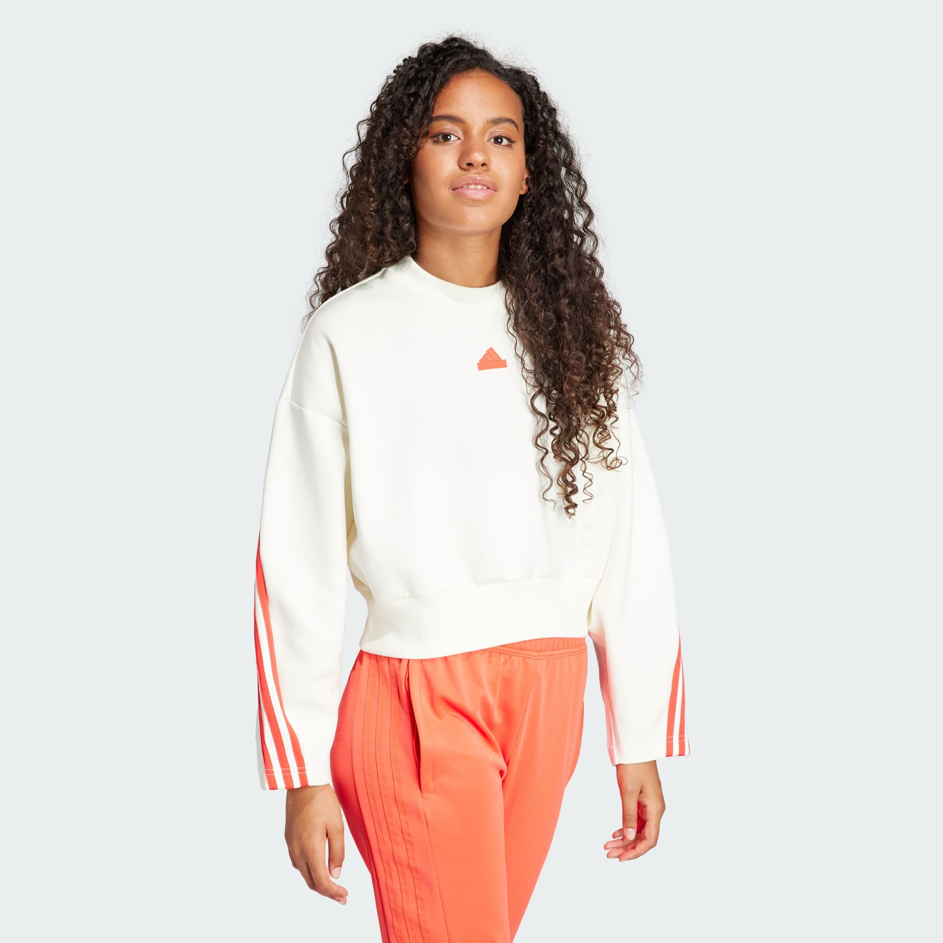 Originals adicolor 3 outlet stripes cropped hoodie sweatshirt