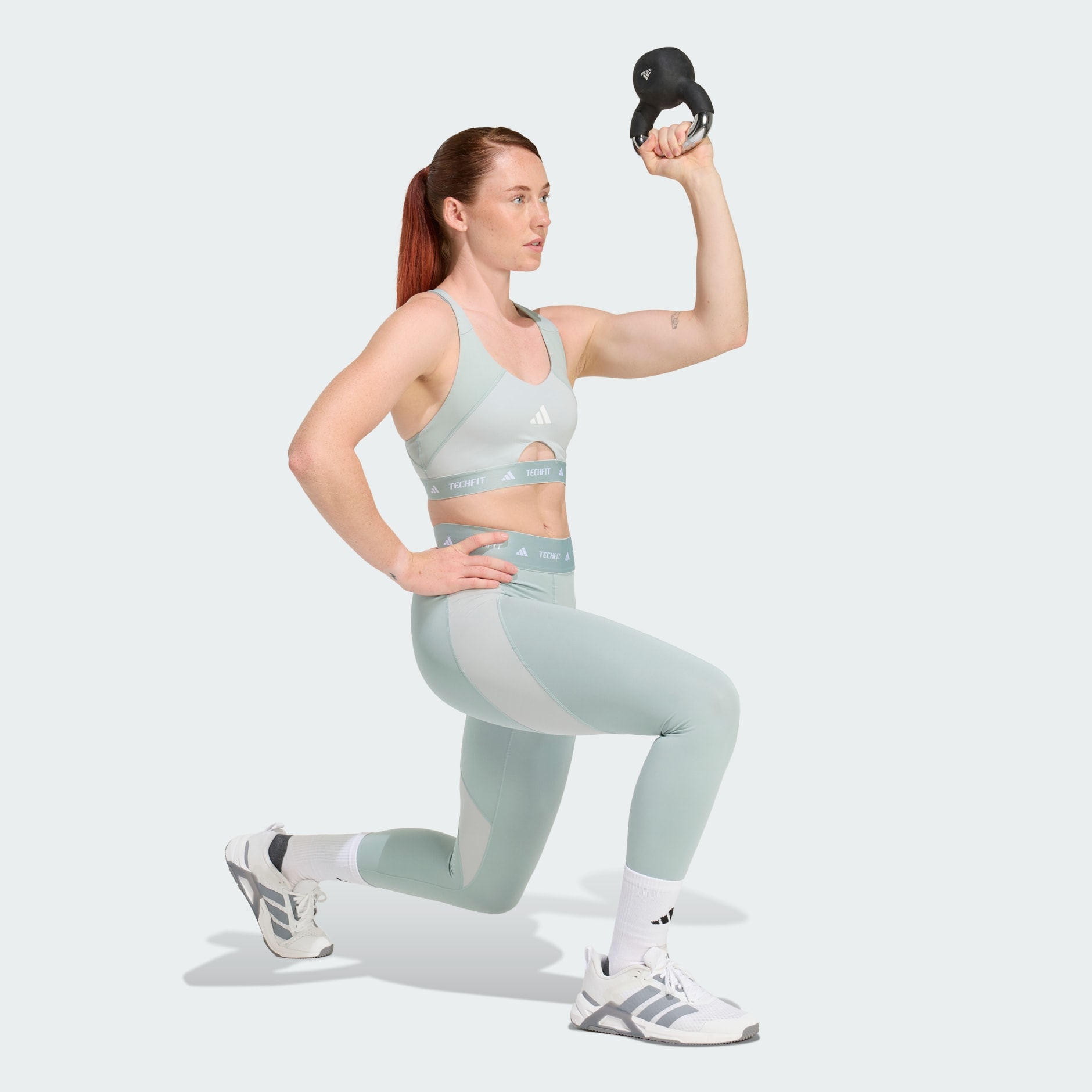 TECHFIT Workout Color Block Medium Support Bra