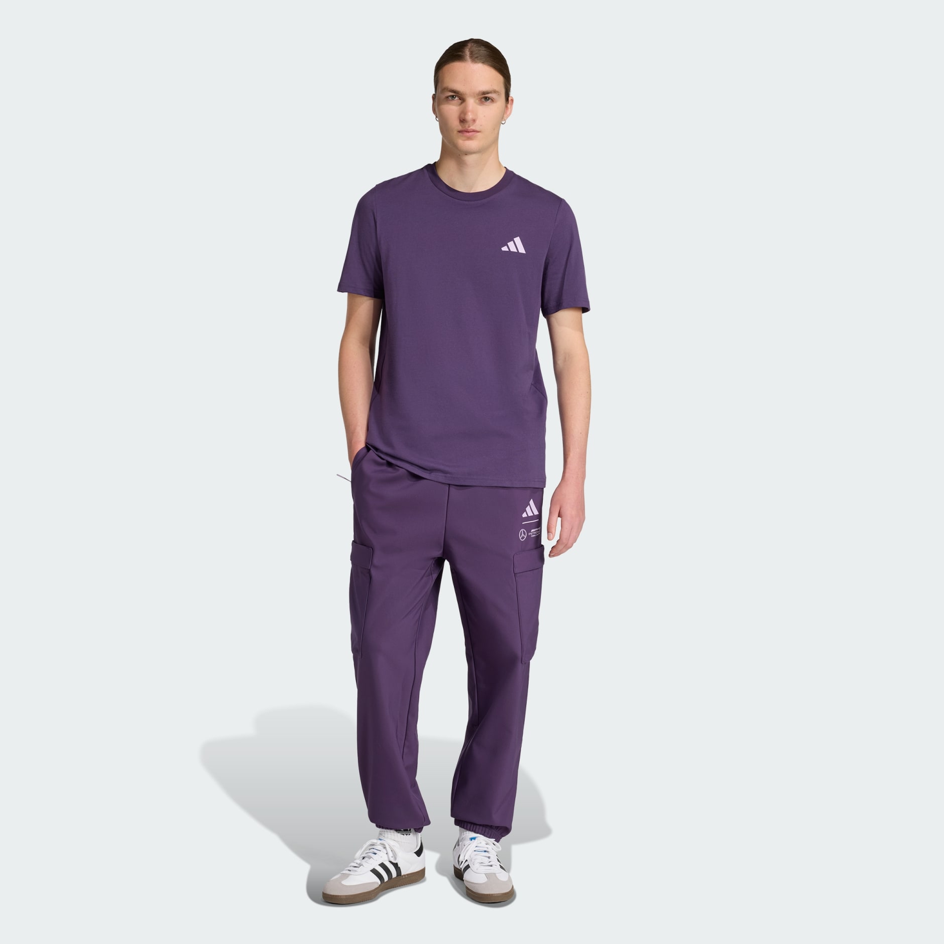 adidas★MERCEDES-F1 チーム Premium Woven Graphic Tee★25新作 Mens Premium Woven Graphic T-Shirt Green | Official Mercedes