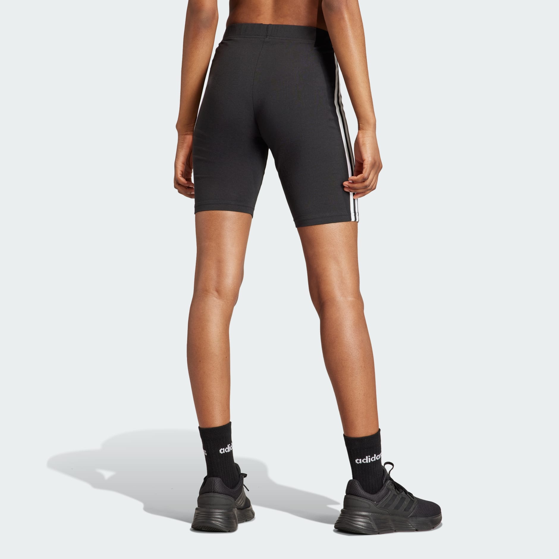 adidas Essentials 3-Stripes Bike Shorts - Black | adidas UAE