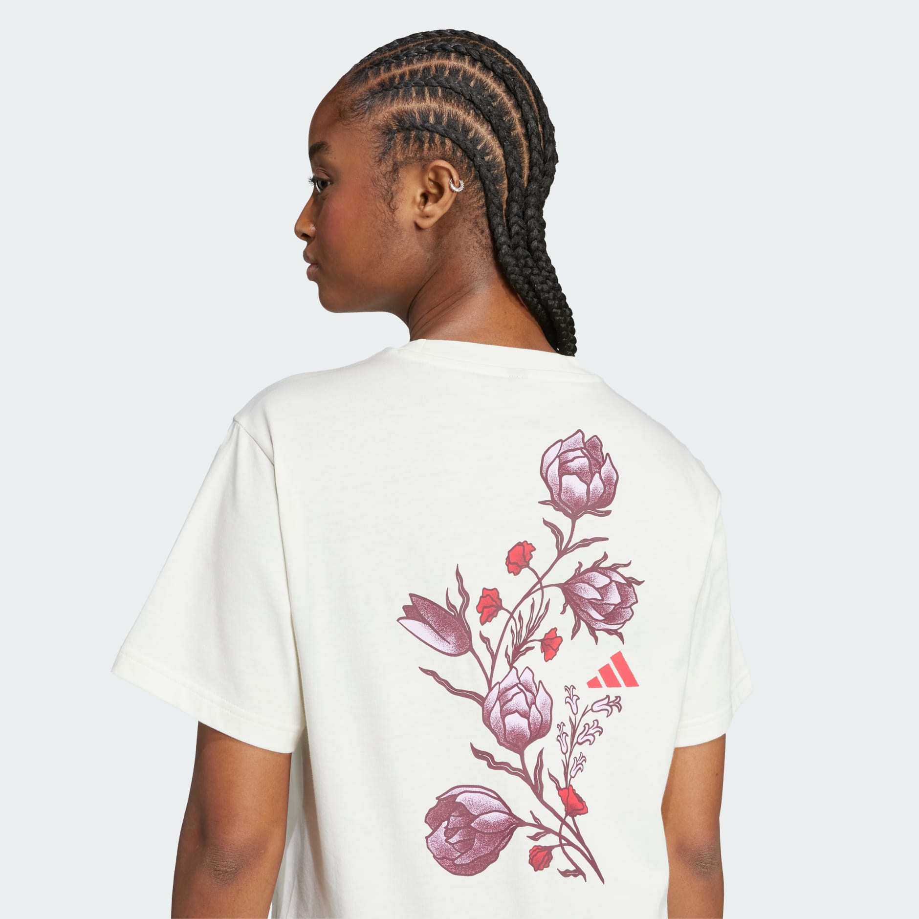 Tricou Tiro cu imprimeu grafic floral