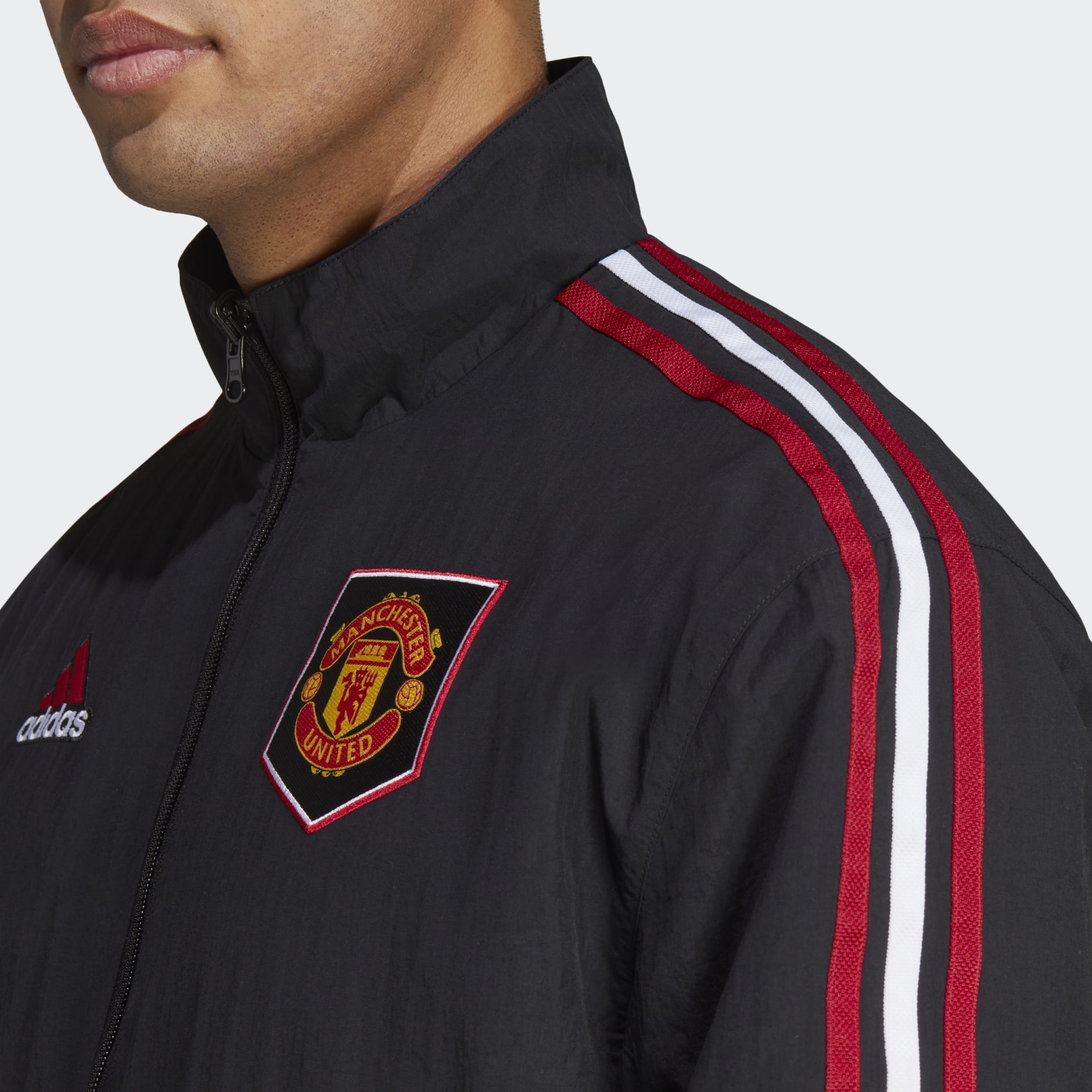 adidas Manchester United All Over Print 1/4 zip Training Top