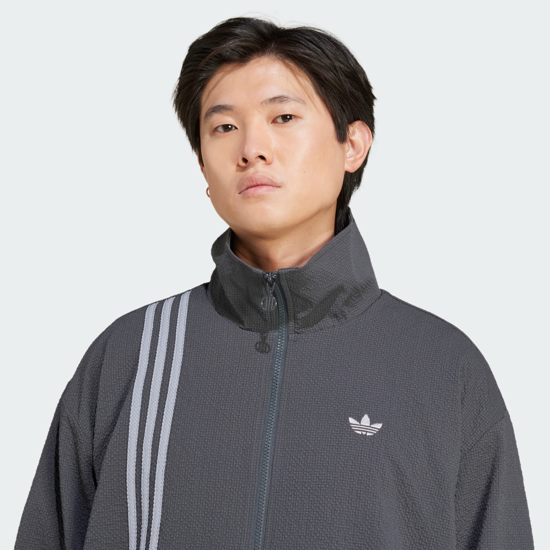 Fashion Seersucker Firebird Track Top