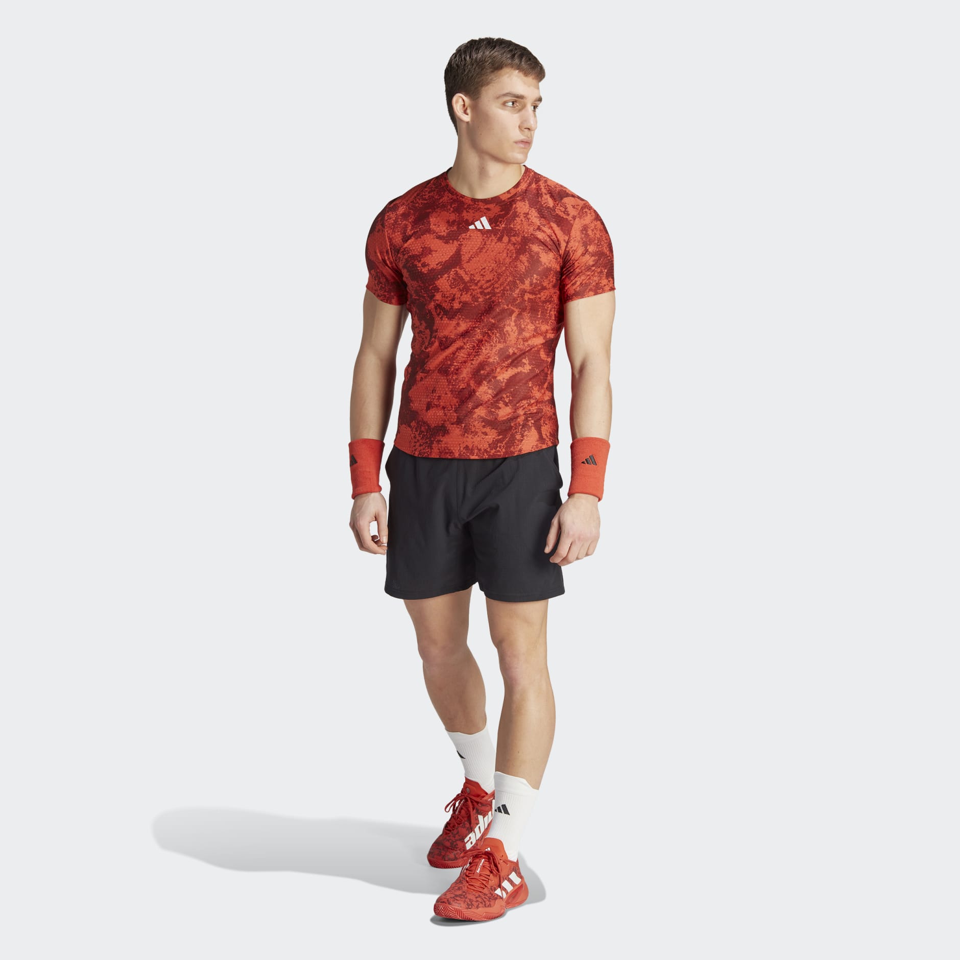 Red on sale tennis shorts