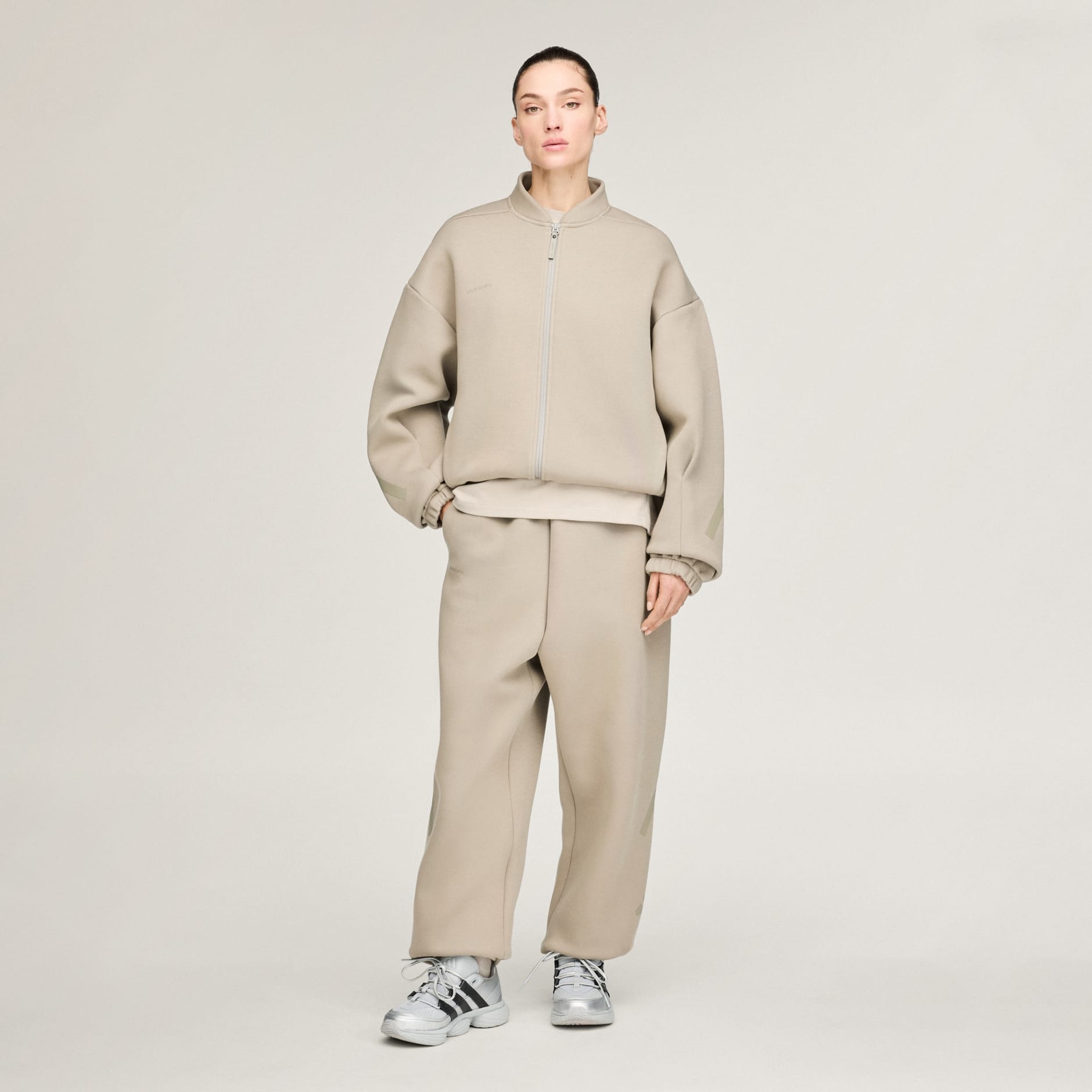 Pleteni gornji dio trenirke adidas x entire studios Z.N.E. Uniform s patentnim zatvaračem cijelom duljinom