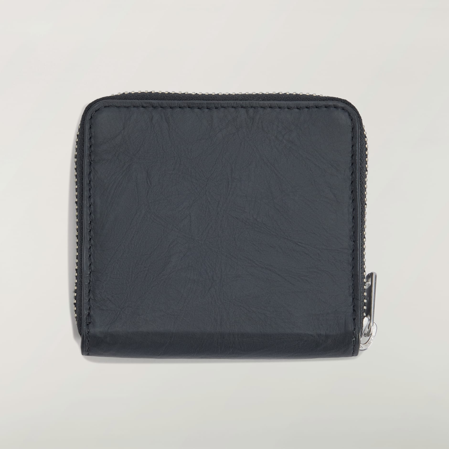 Portofel Y-3 din piele &icirc;ncrețită