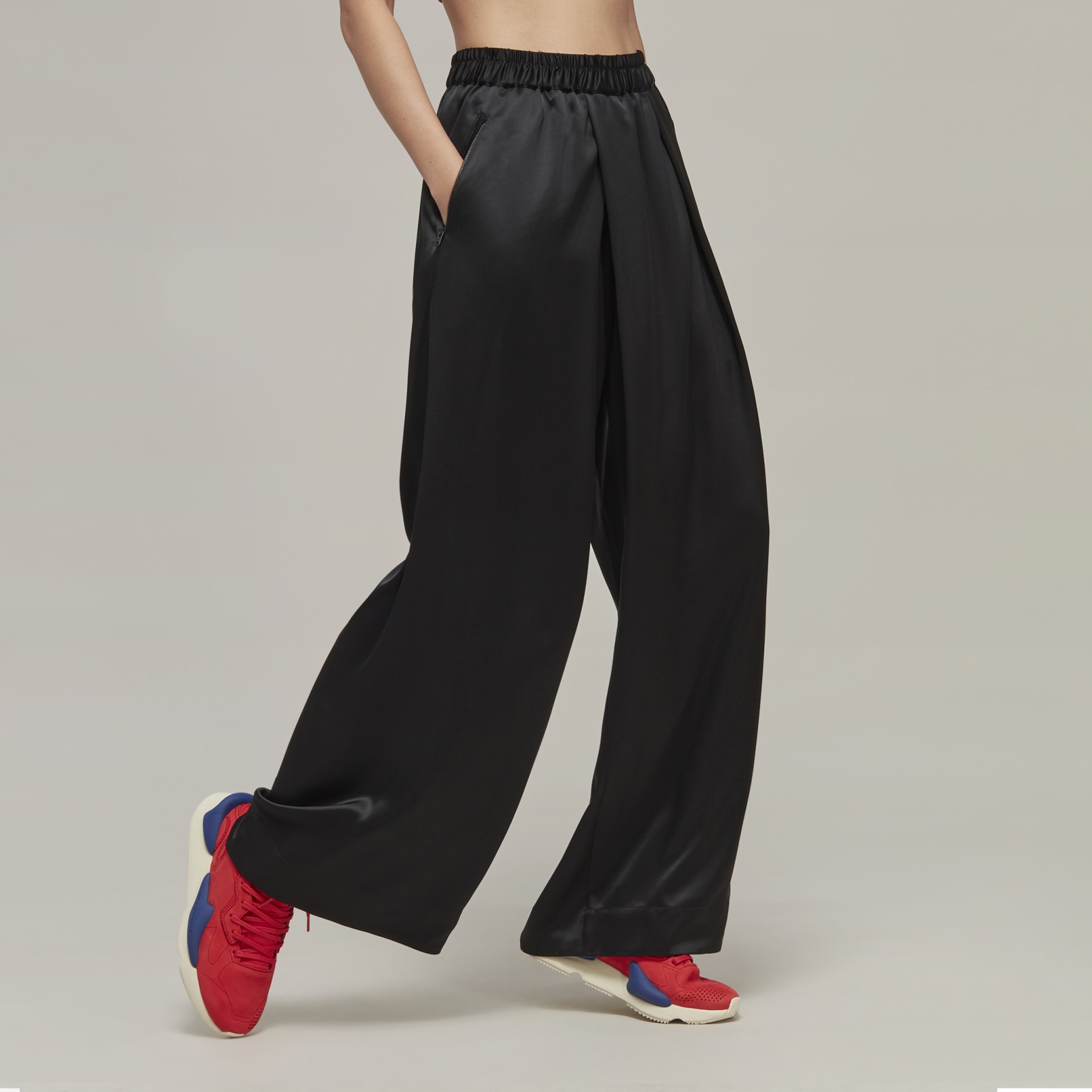 Y-3 Tech Silk Wide-Leg Pants