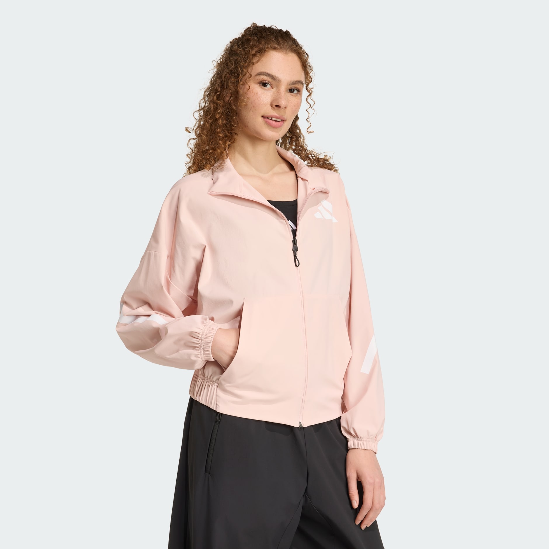 adidas Z.N.E. Woven Full-Zip Track Top - Pink | adidas Hong Kong