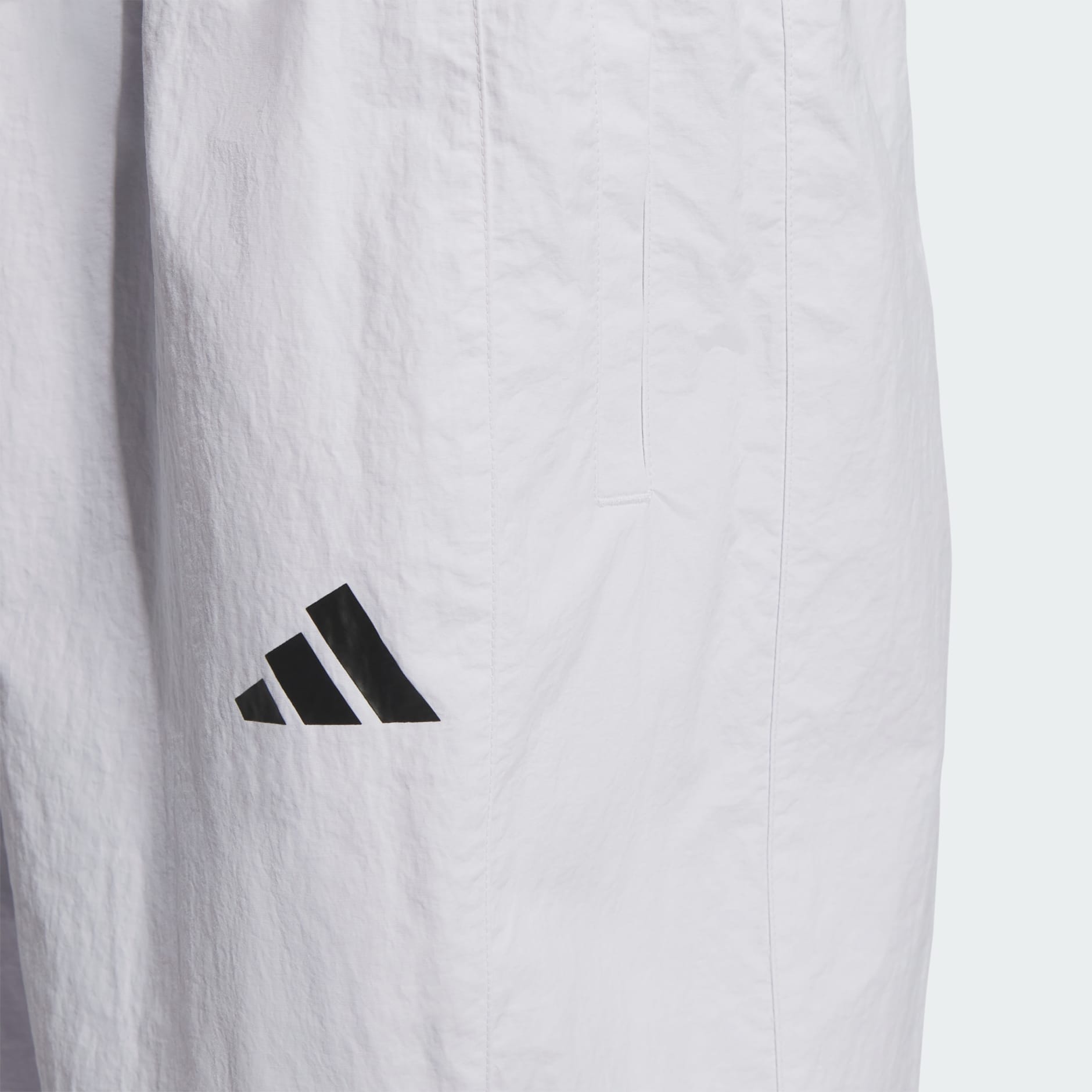 Wording Pack Loose Fit Mesh-Lined Woven Elastic Hem Pants