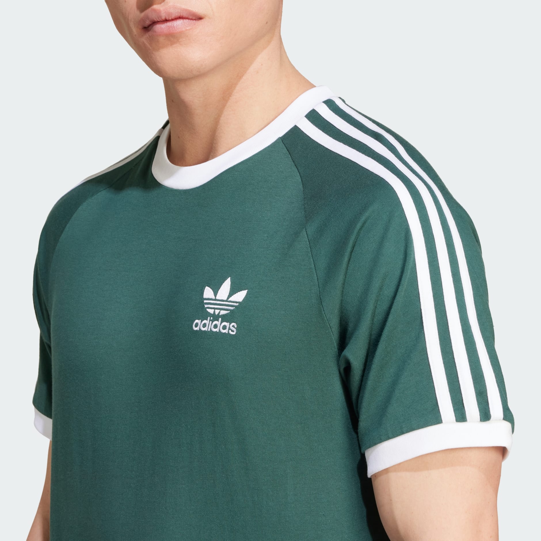 Clothing Adicolor Classics 3 Stripes Tee Green adidas Oman