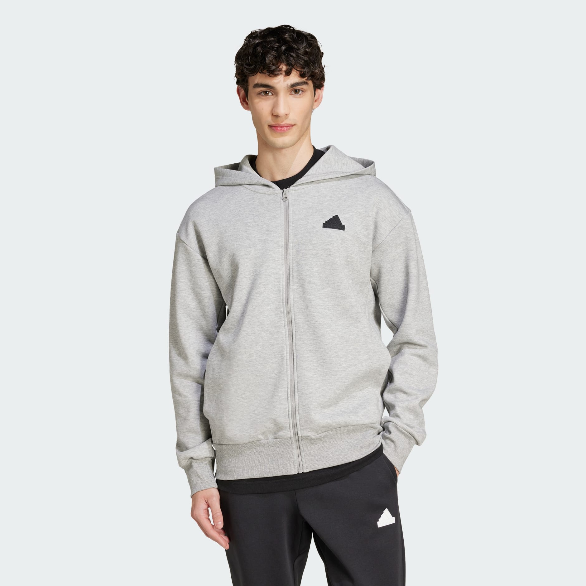 フェイズ II 15p Clothing - Future Icons Doubleknit Full-Zip Hoodie - Grey