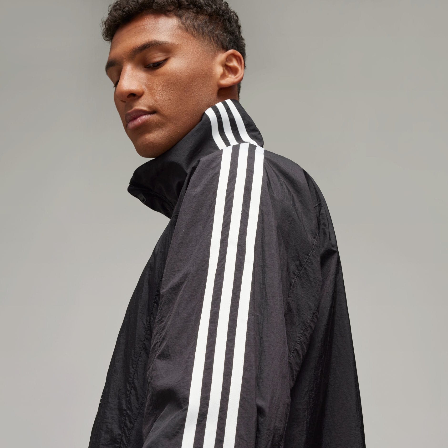 Y-3 3-Stripes Nylon Shell Jacket - Black | adidas Hong Kong