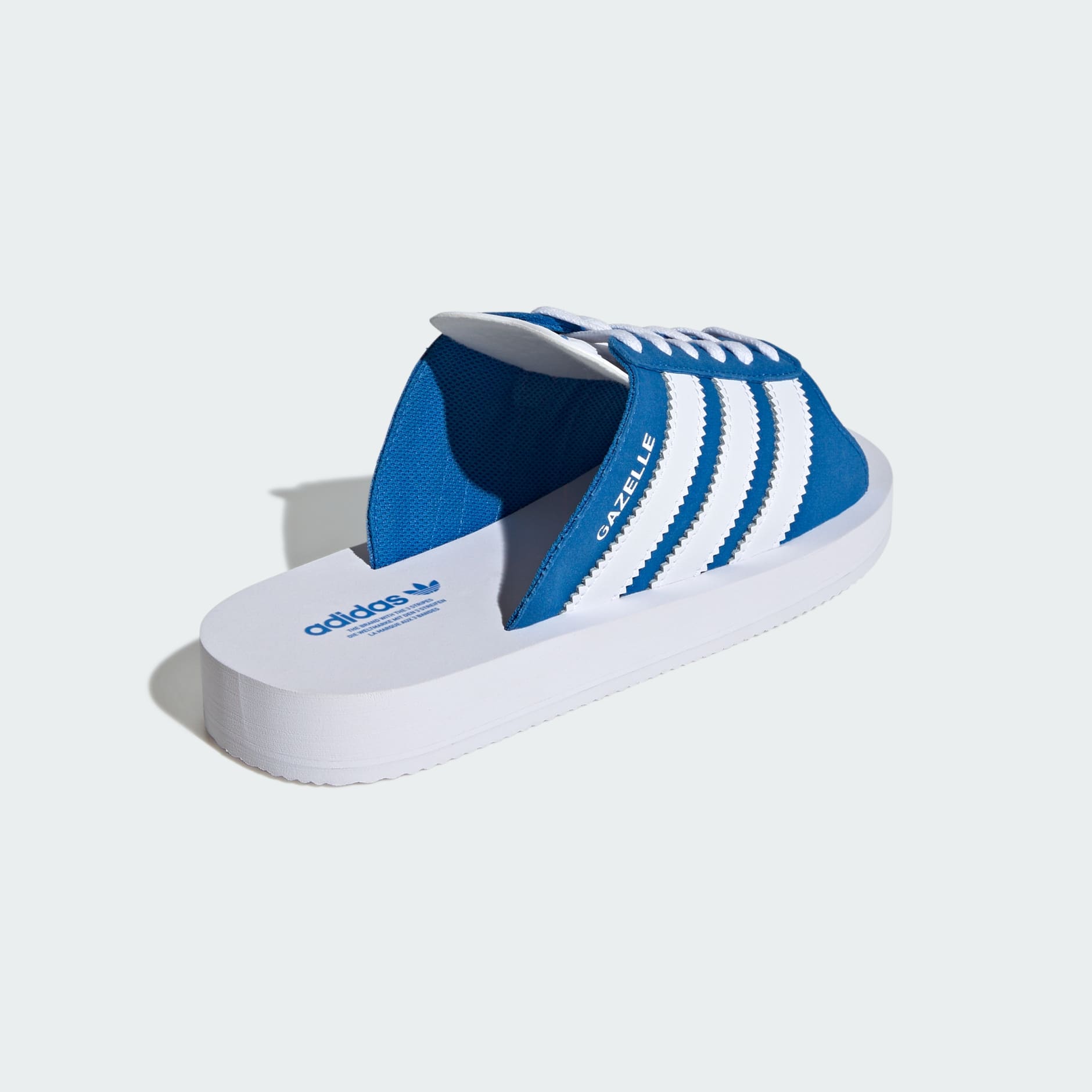 Gazelle Beach Slides - Blue | adidas Hong Kong
