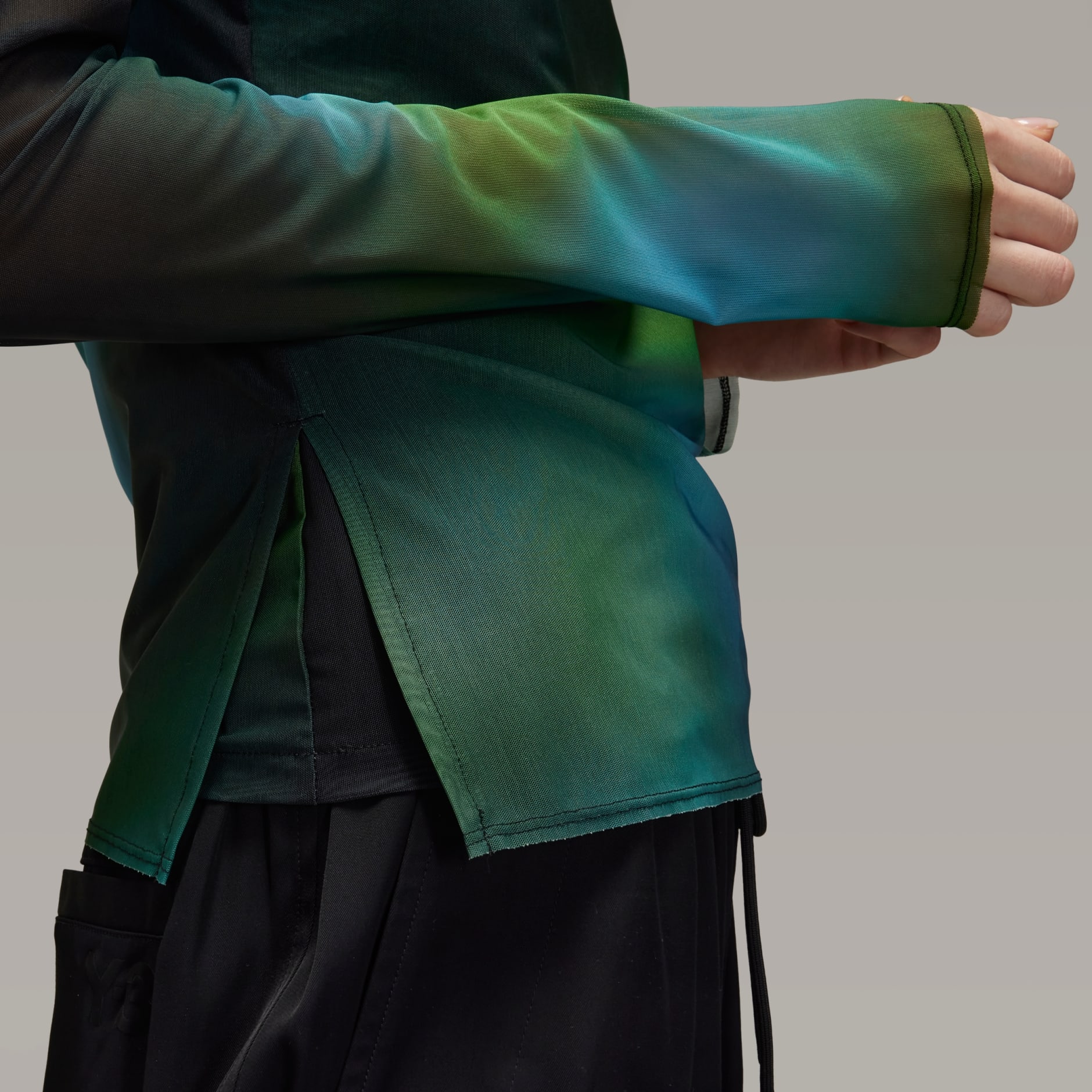 Y-3 Allover Print Mesh Fitted Tee