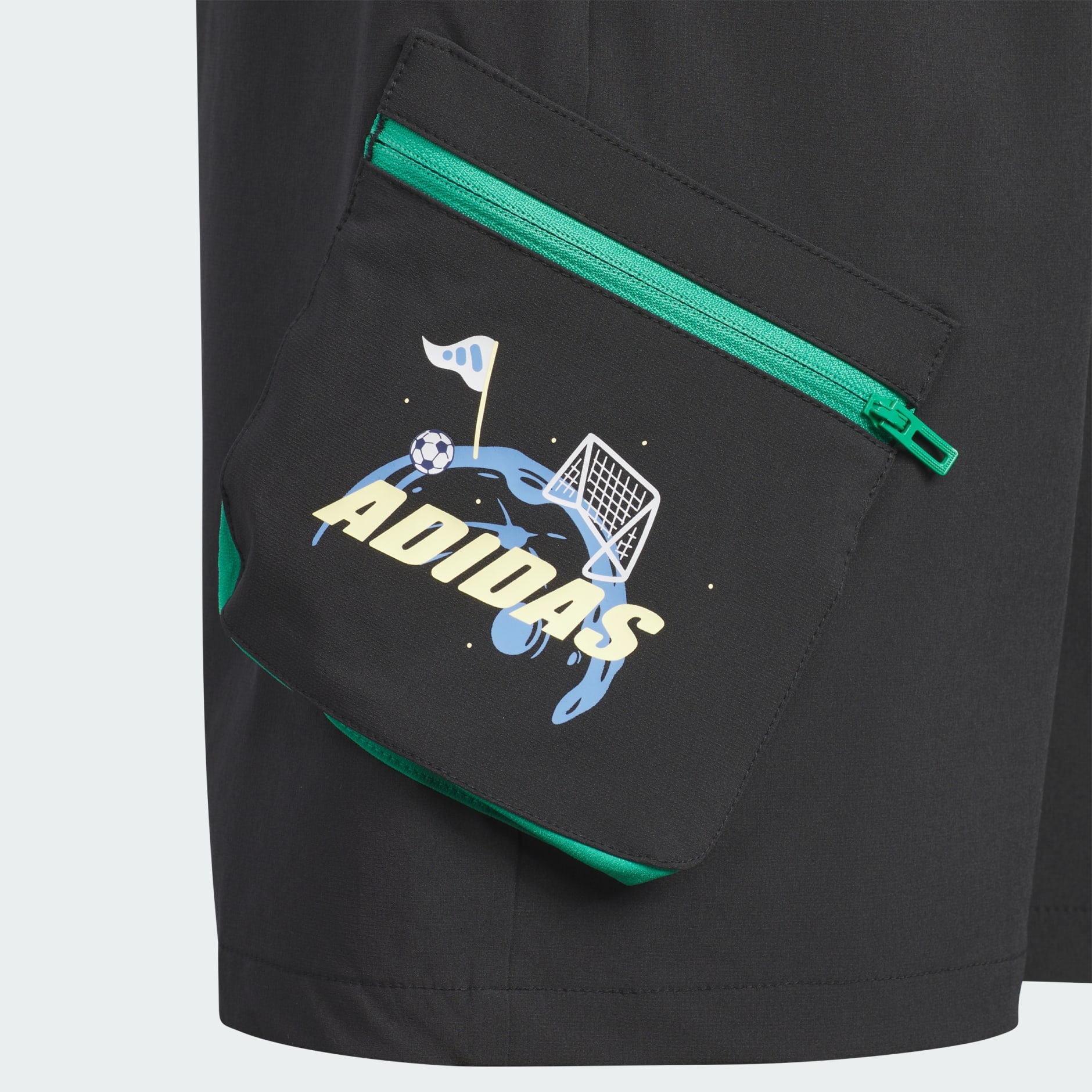 青少年圖案梭織短褲