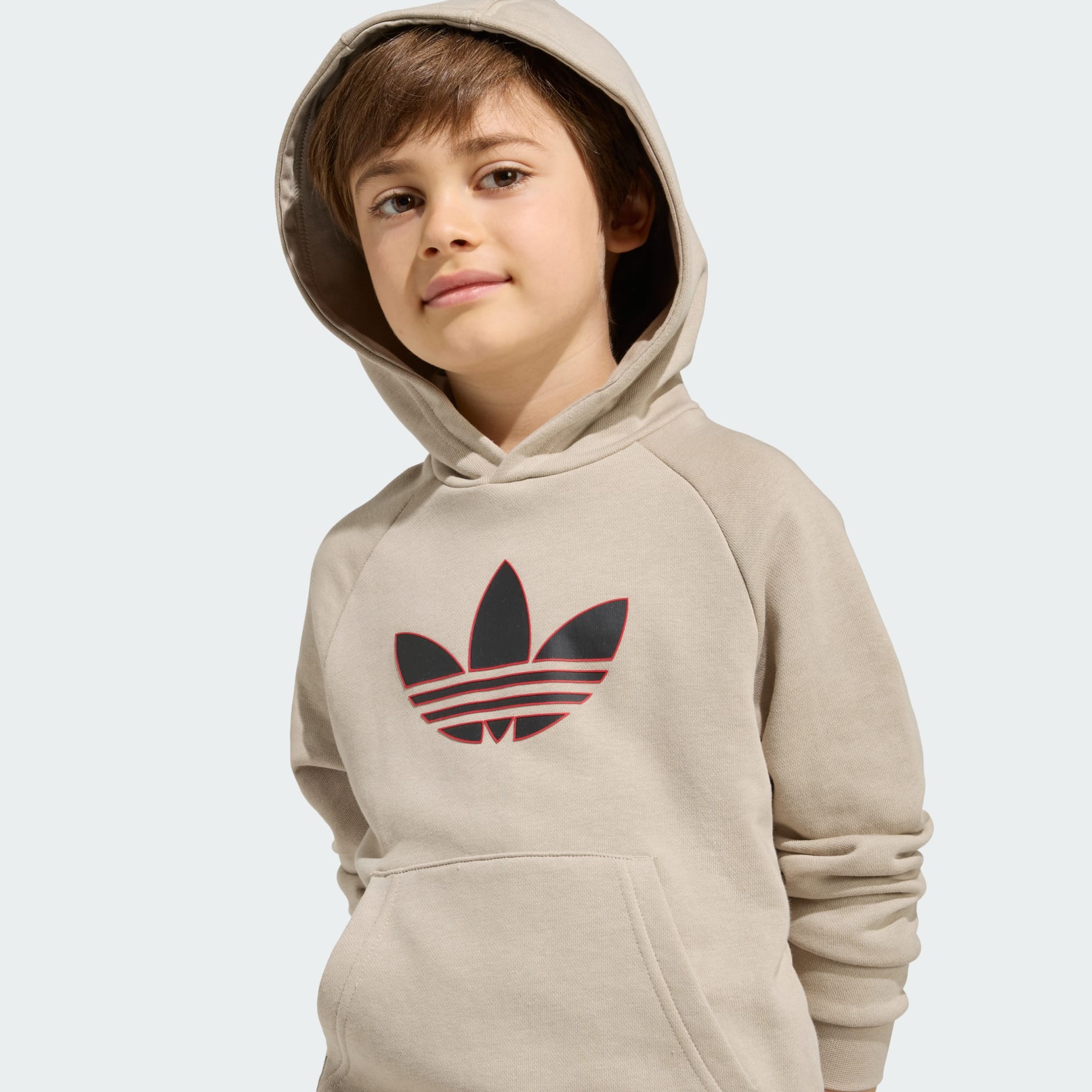 GRAPHIC TREFOIL LOOSE HOODIE SET