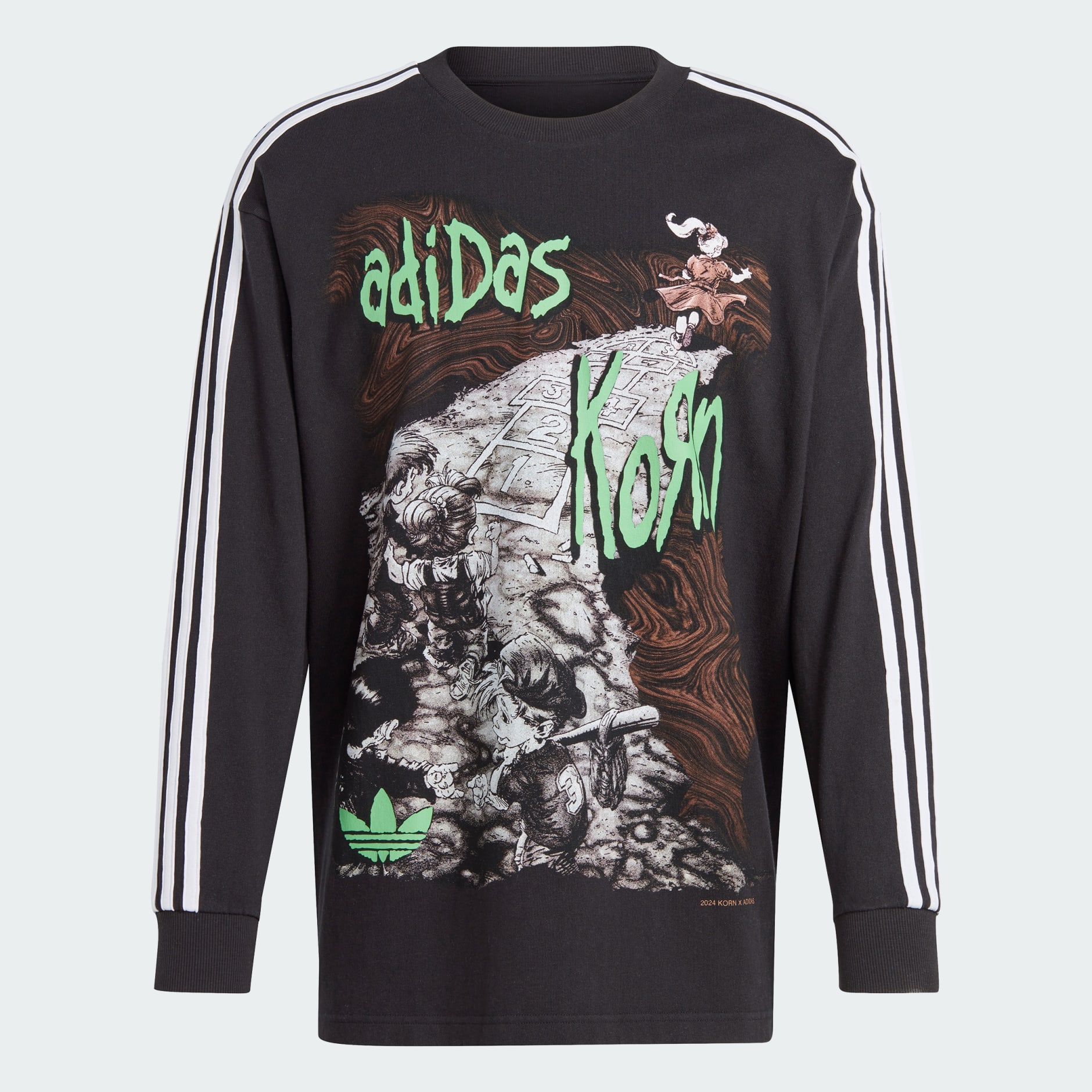 Korn Long Sleeve Tee - Black | adidas Hong Kong Korn Long Sleeve Tee - Black | adidas Hong Kong