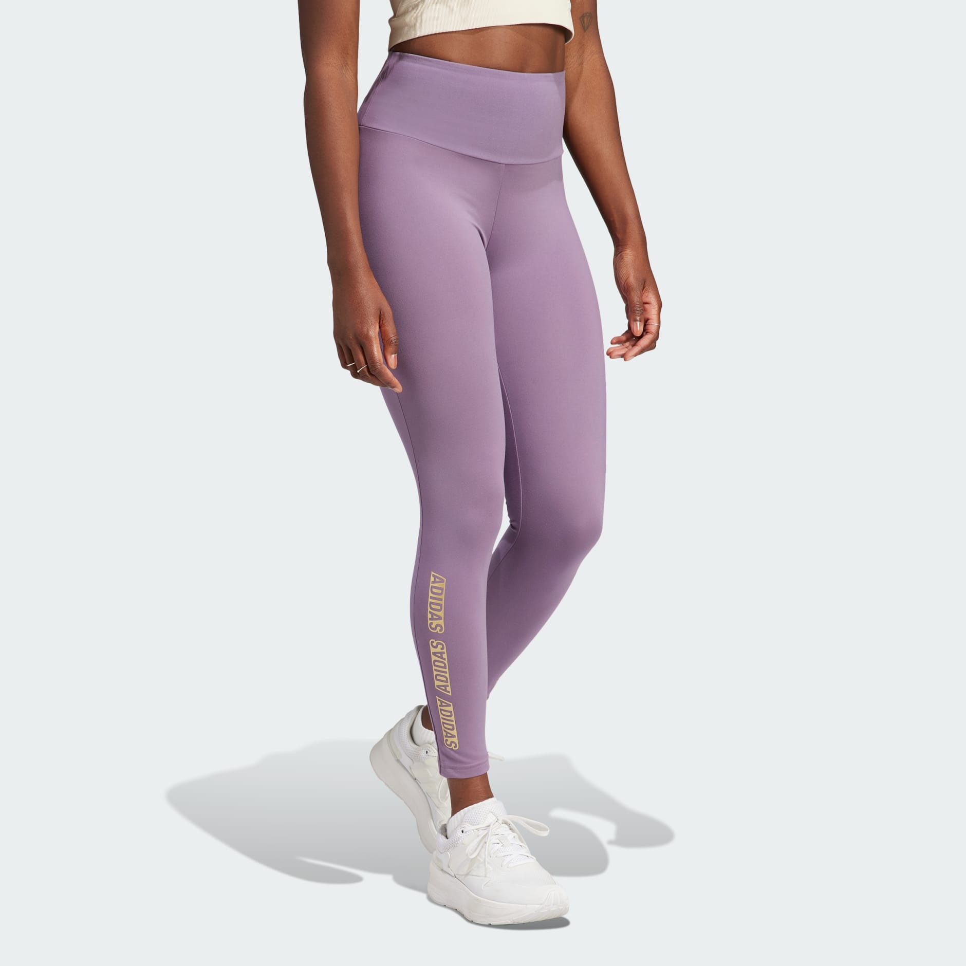 adidas Yoga Essentials High-Waisted Training Leggings - Purple