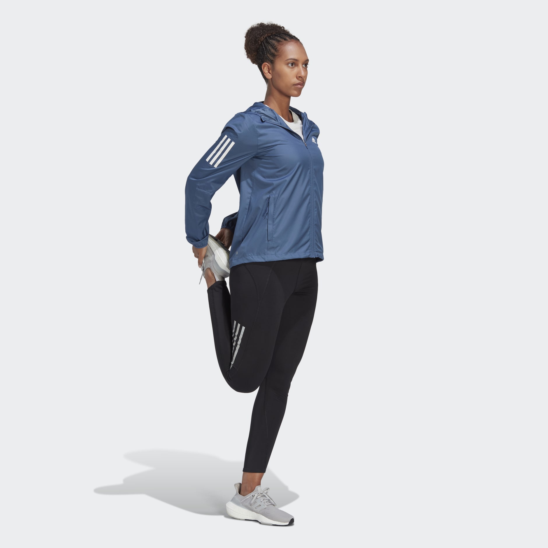 Own the Run Hooded Running Windbreaker
