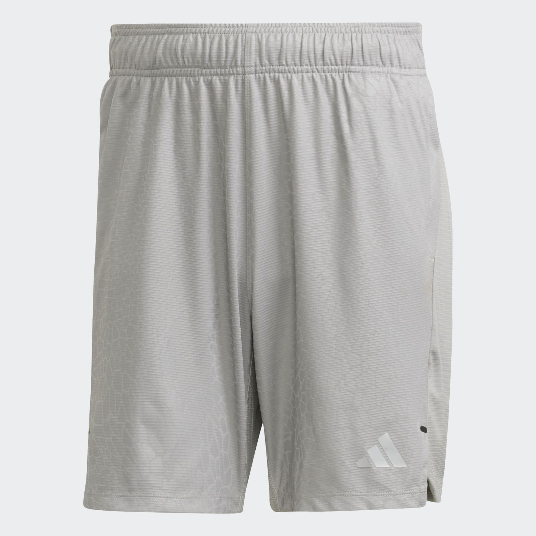 adidas Workout PU Print Shorts - Grey | adidas UAE
