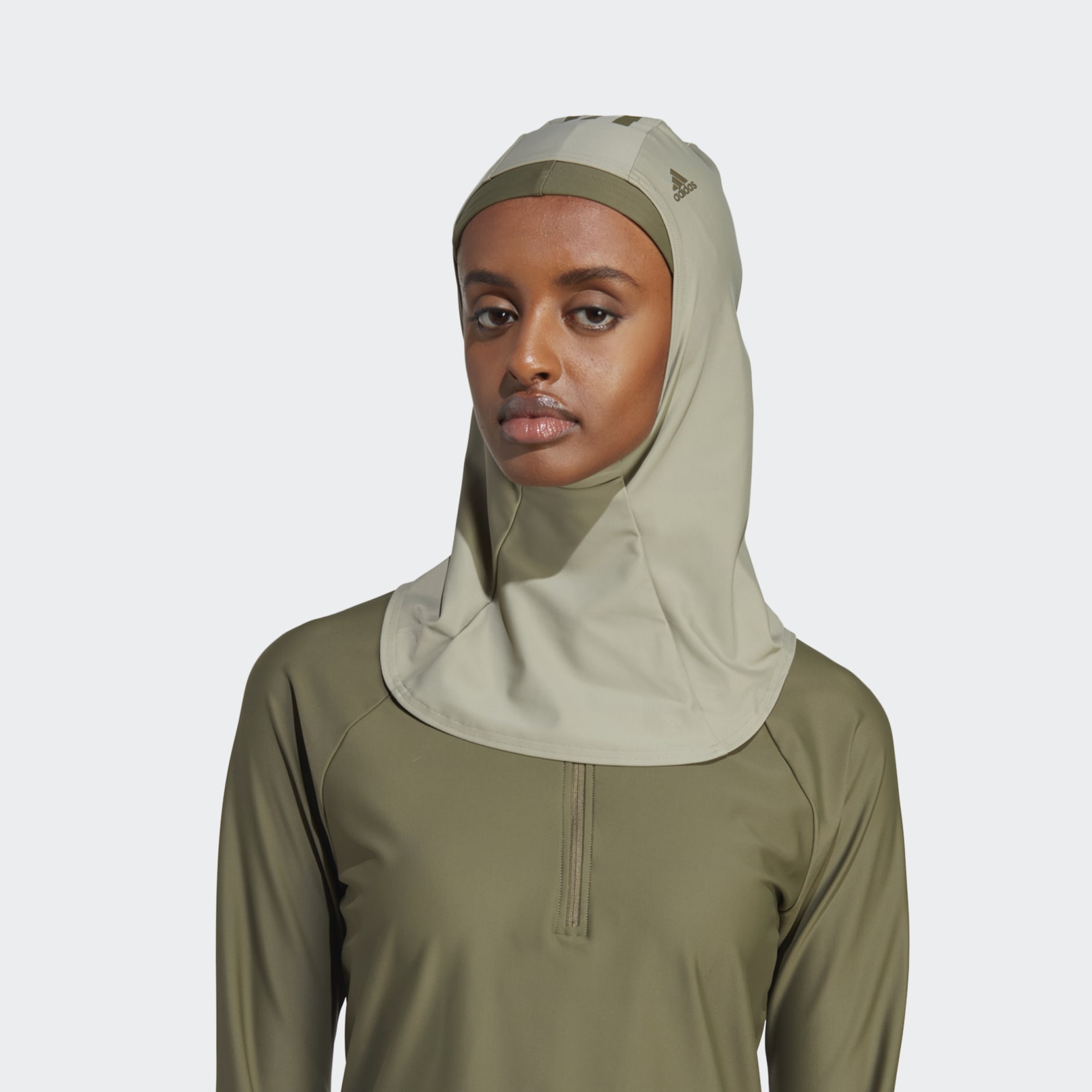 adidas 3-Stripes Swim Hijab - Green | adidas UAE