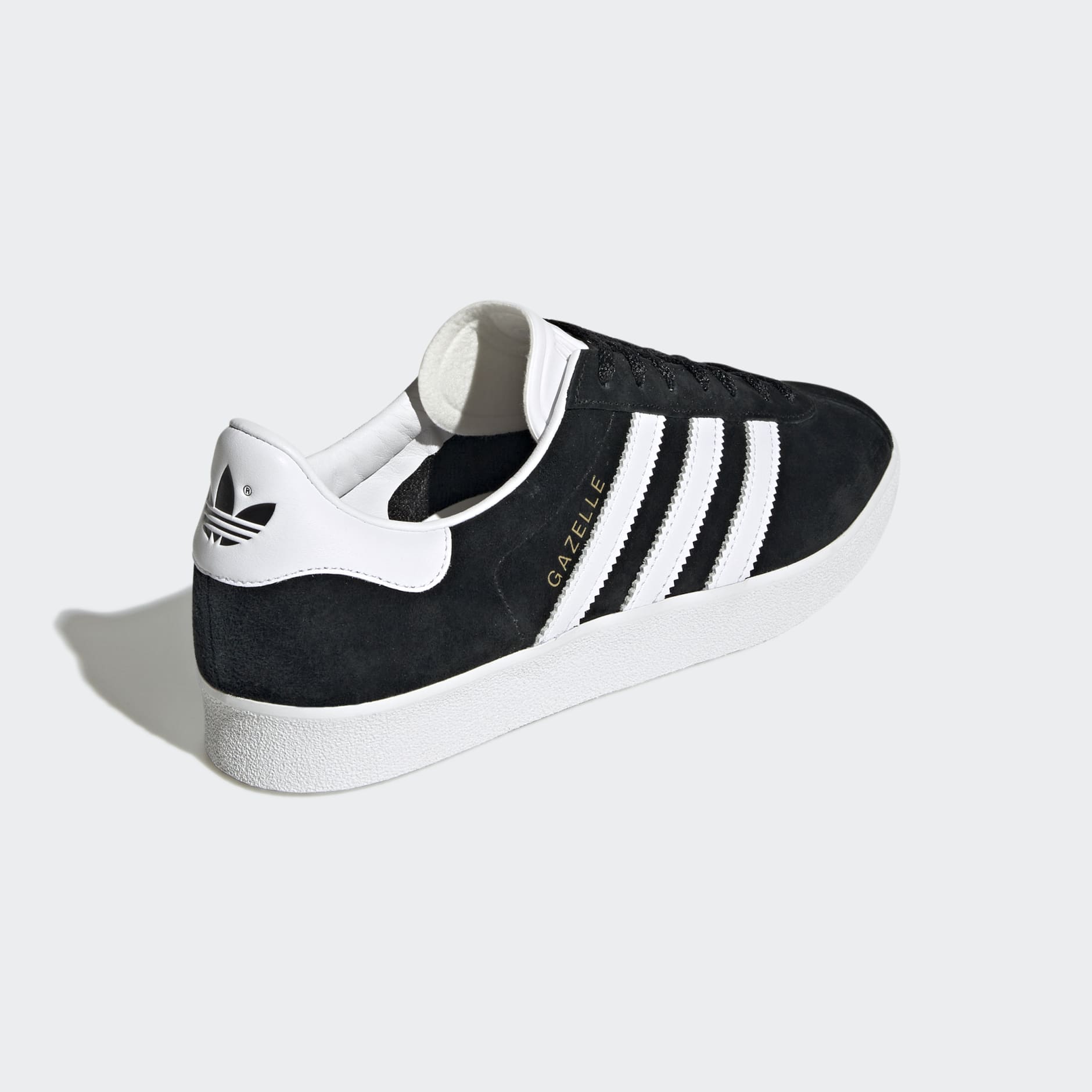 adidas gazelle black leather womens