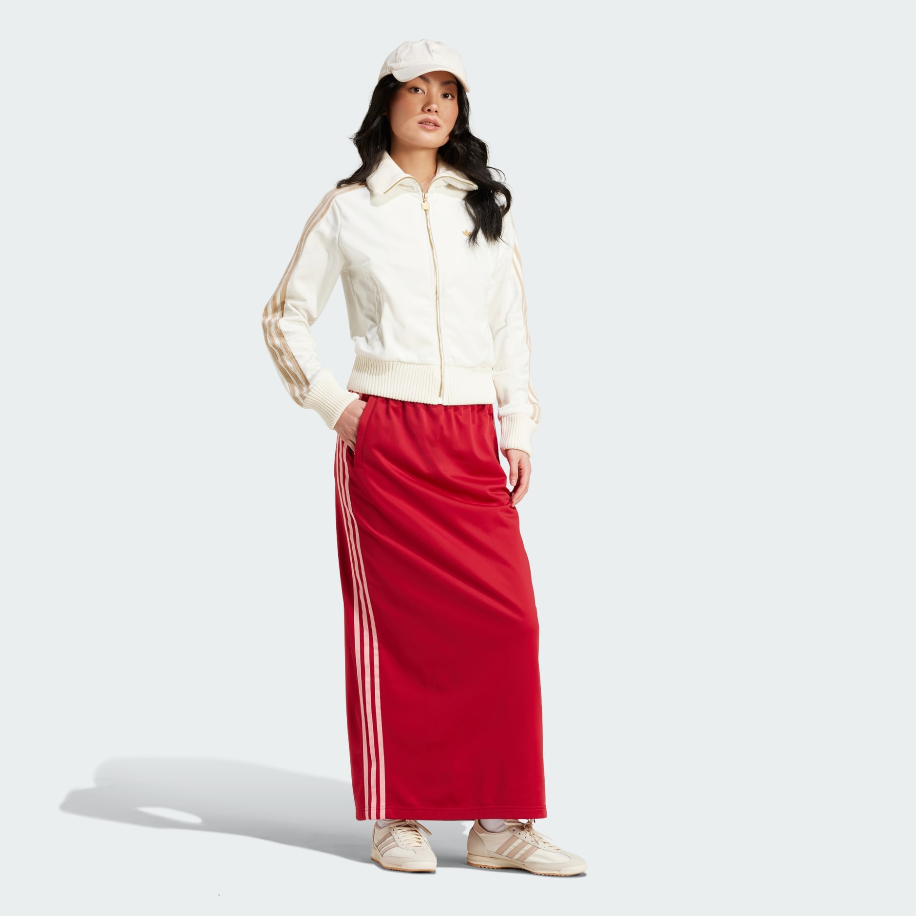 adidas Premium Brushed Velvet Track Top - White | adidas TZ
